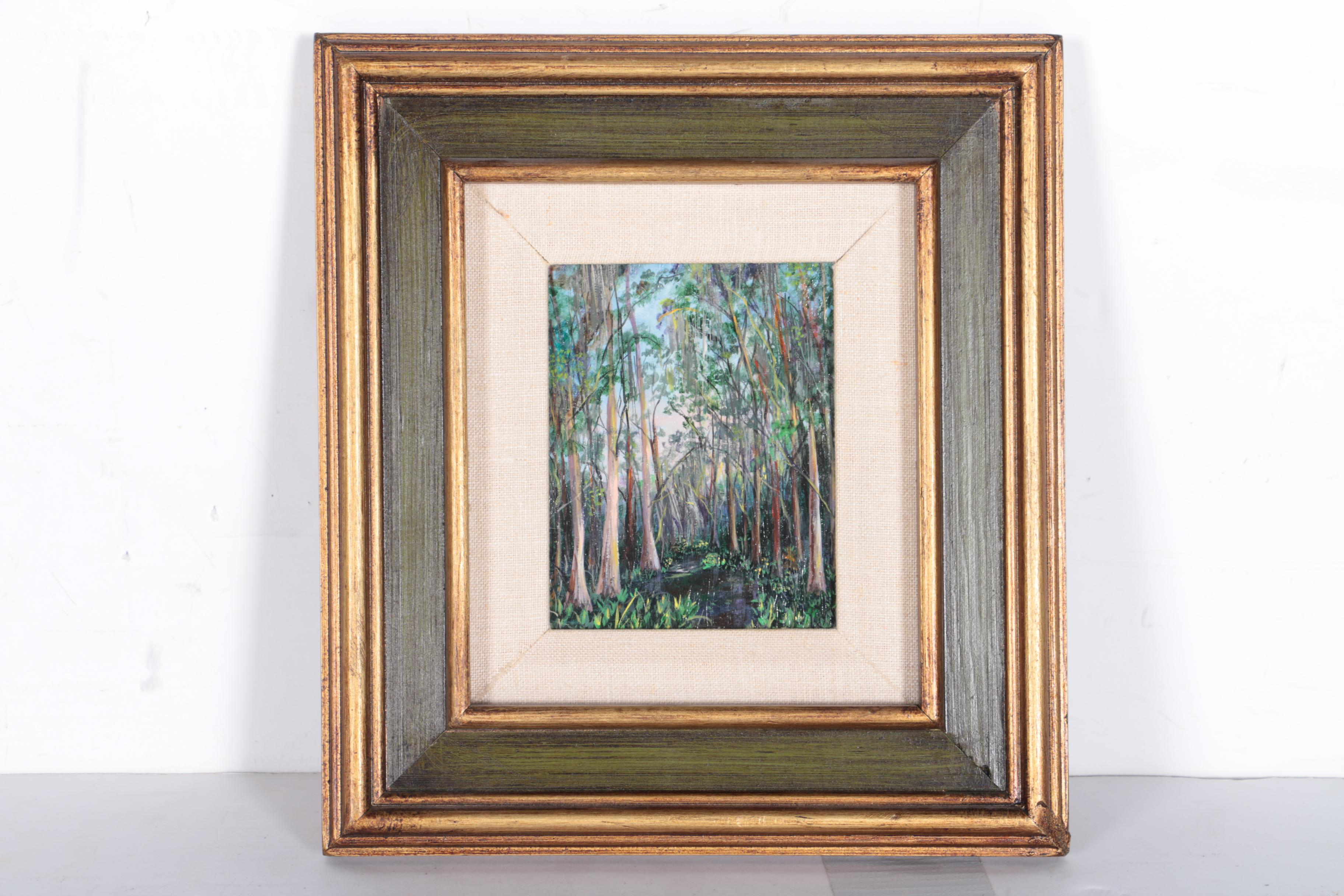 Shirley Sewell Miniature Oil Painting on Board of New Orleans