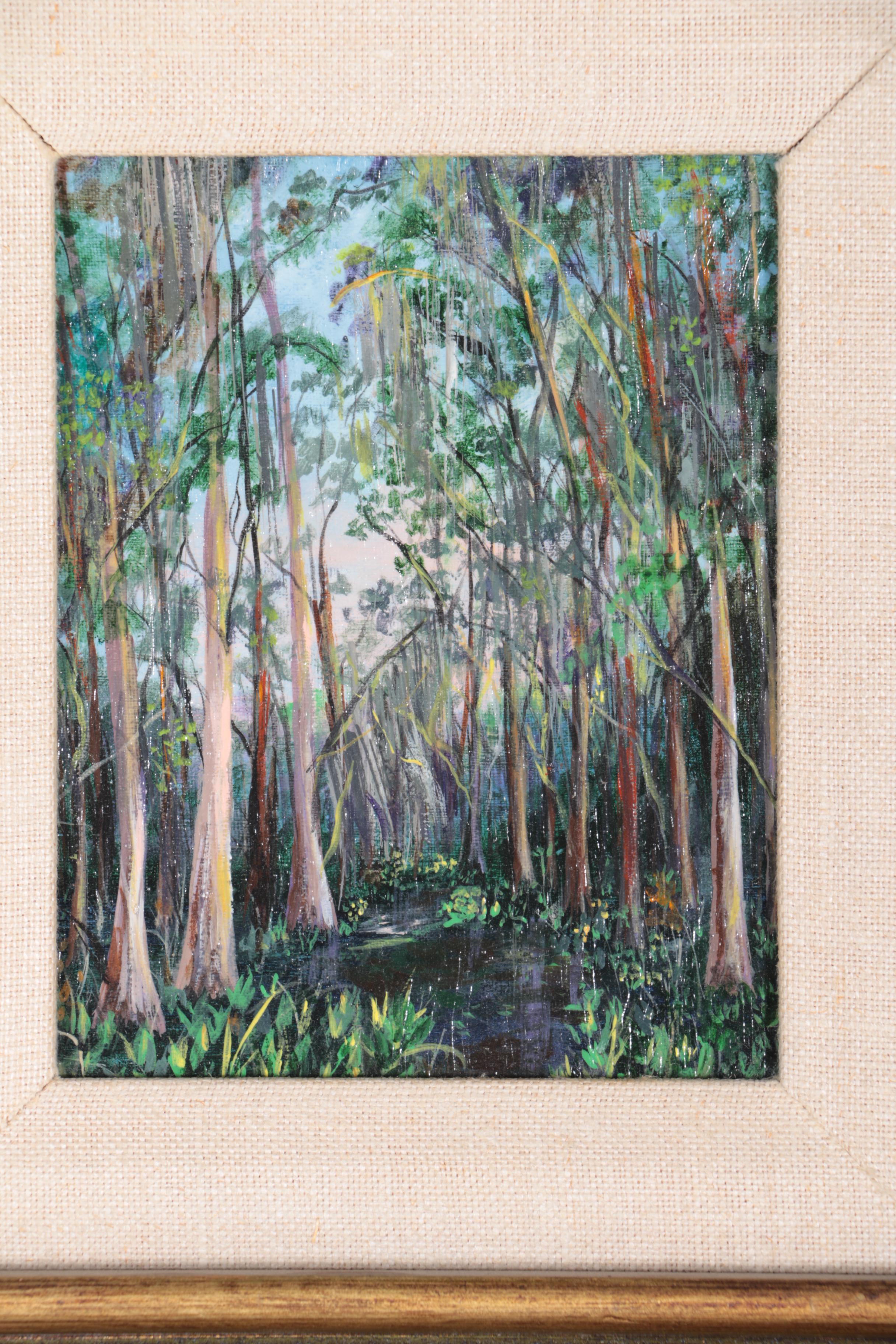 Shirley Sewell Miniature Oil Painting on Board of New Orleans