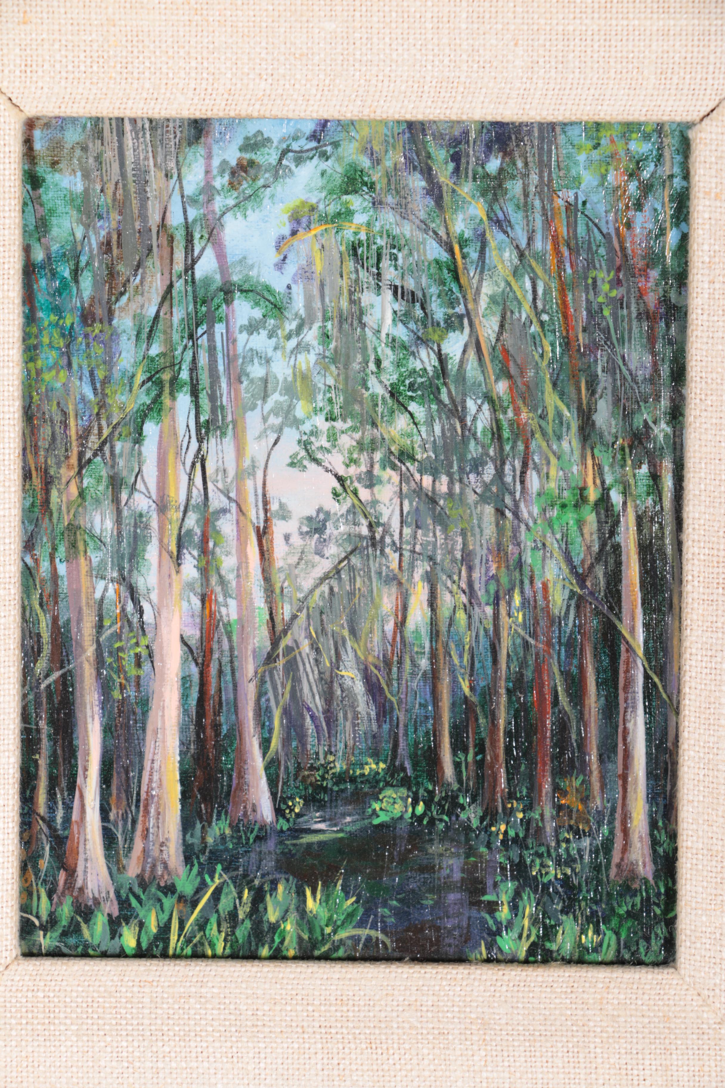 Shirley Sewell Miniature Oil Painting on Board of New Orleans