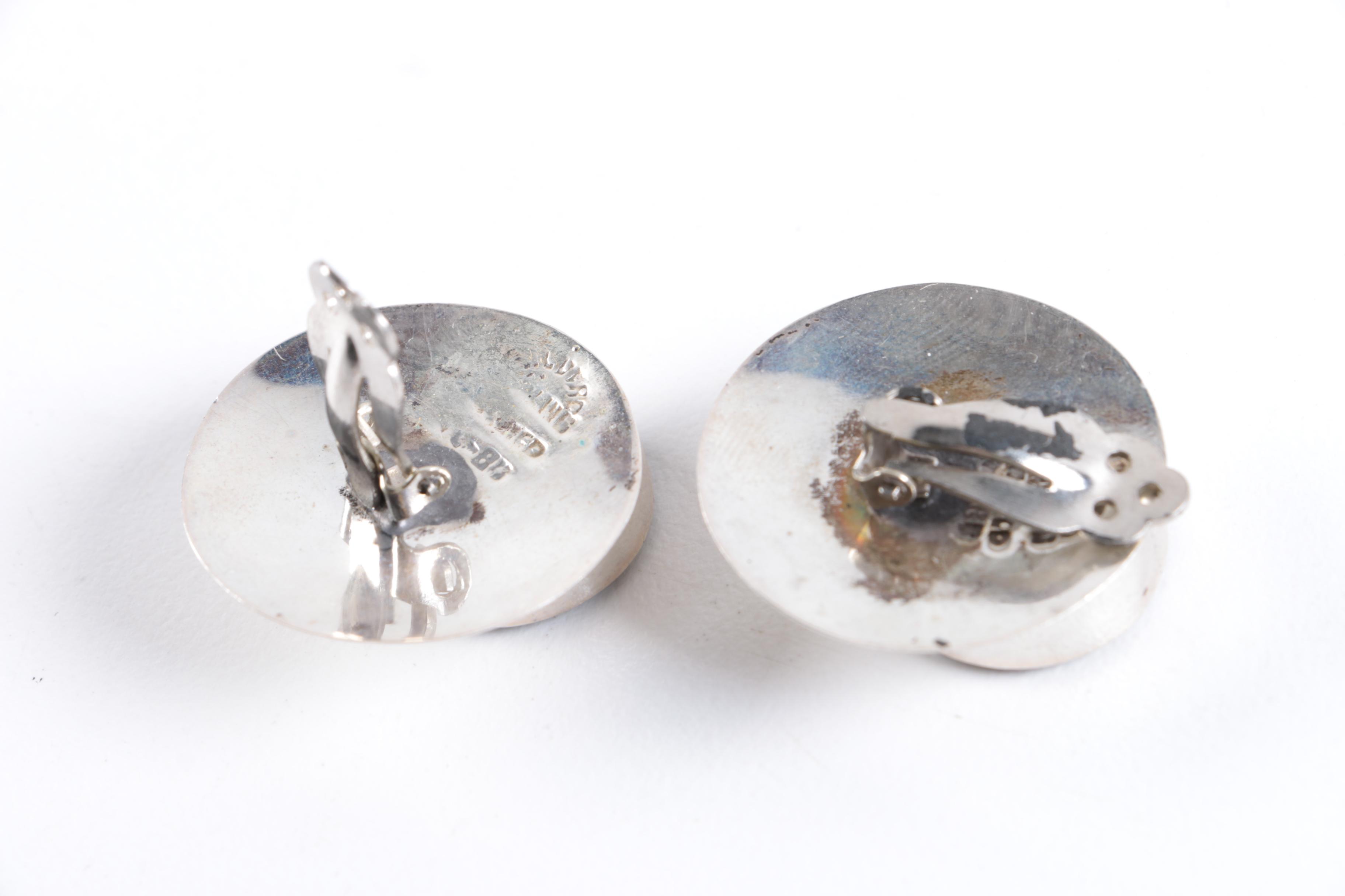 Sterling Silver Taxco Bracelet and Earrings