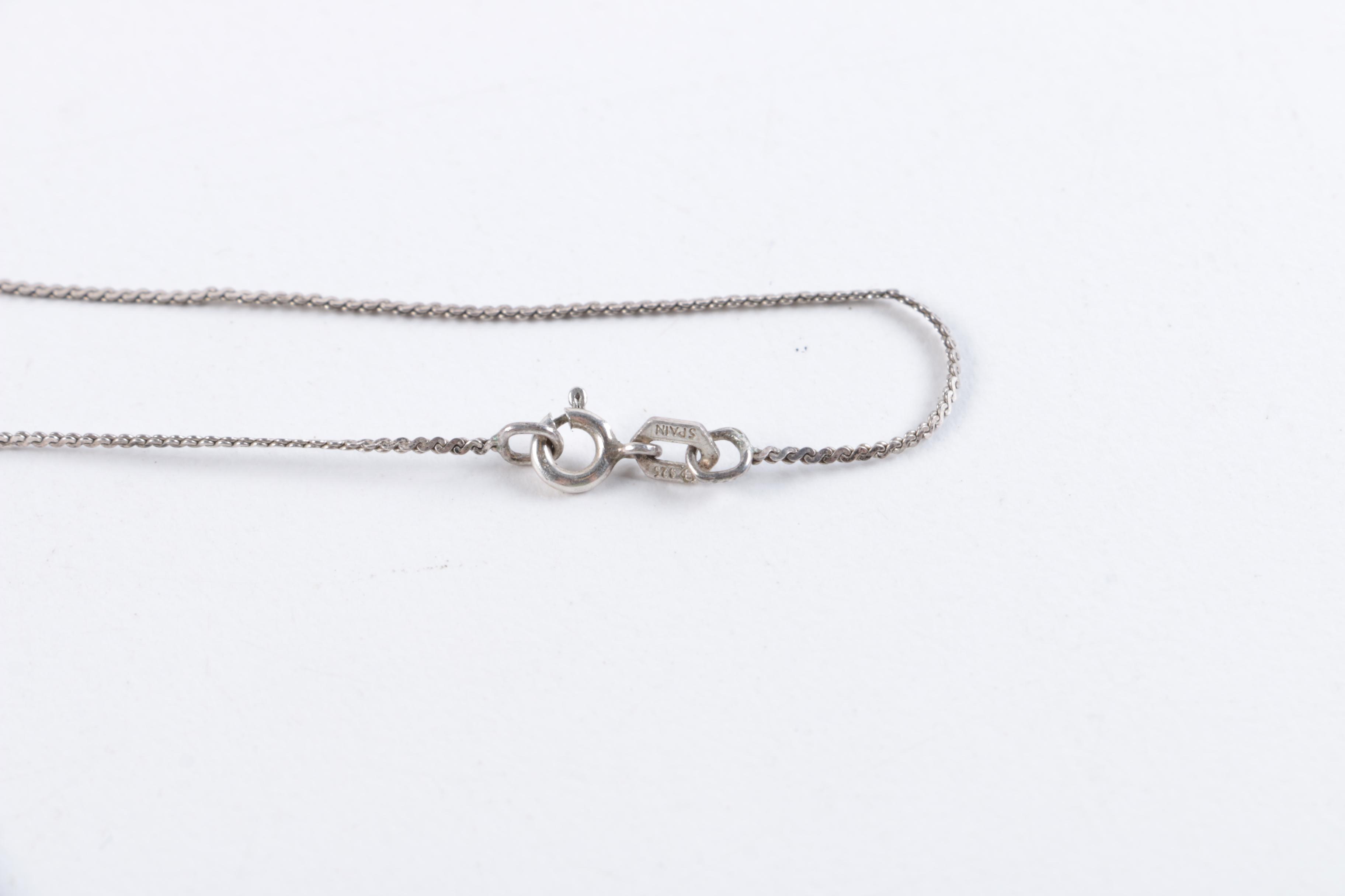 Sterling Silver Jewelry and Sterling Overlay Bottle