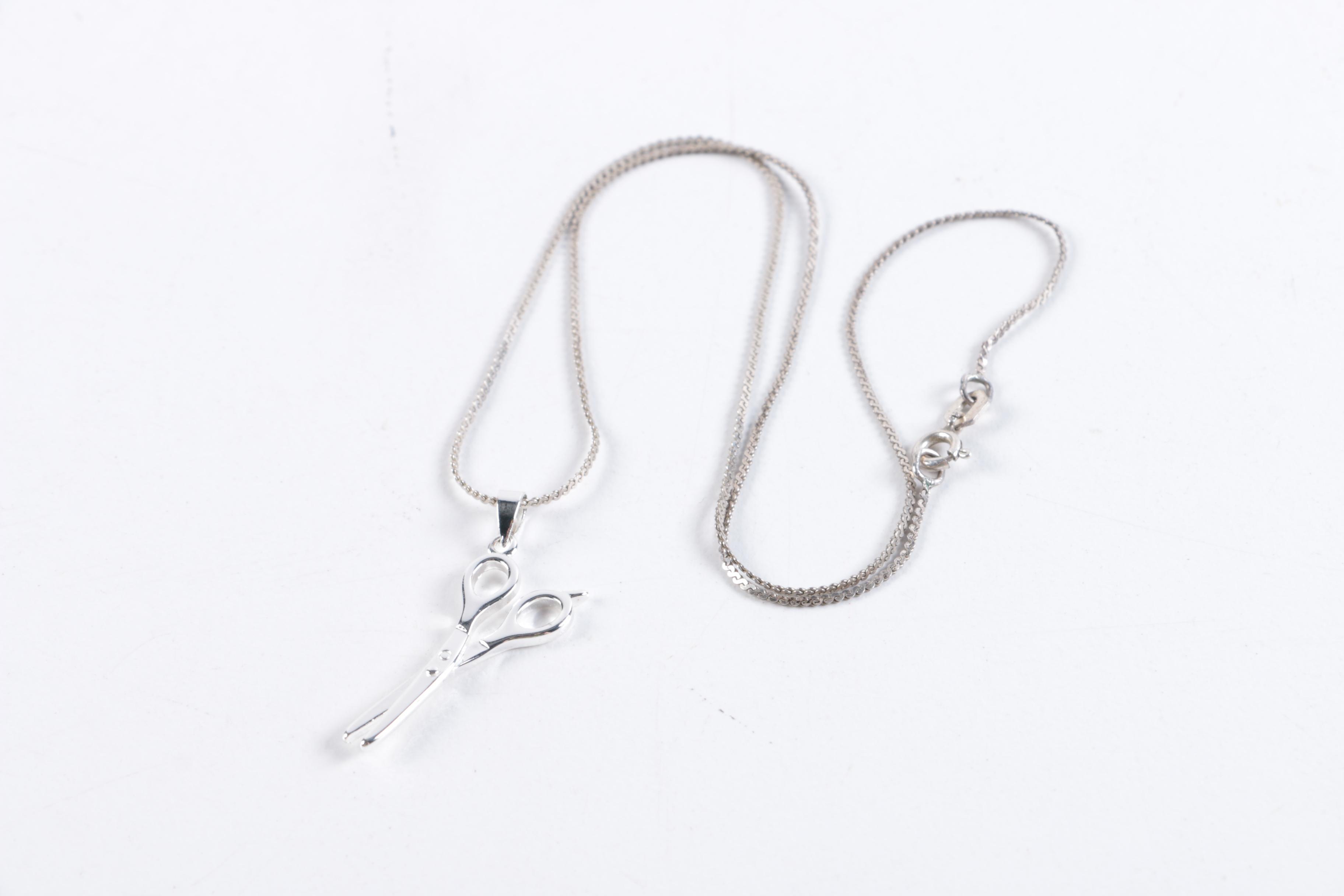 Sterling Silver Jewelry and Sterling Overlay Bottle