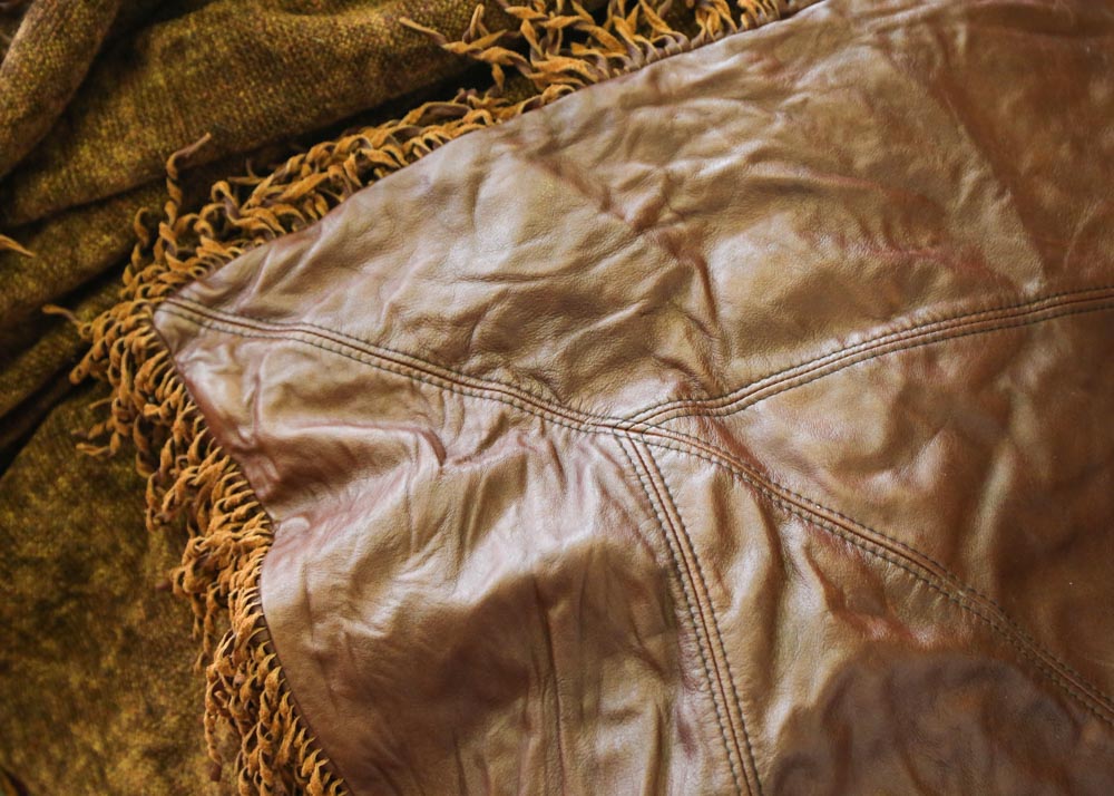 Suede and Leather Queen Duvet Cover and Shams