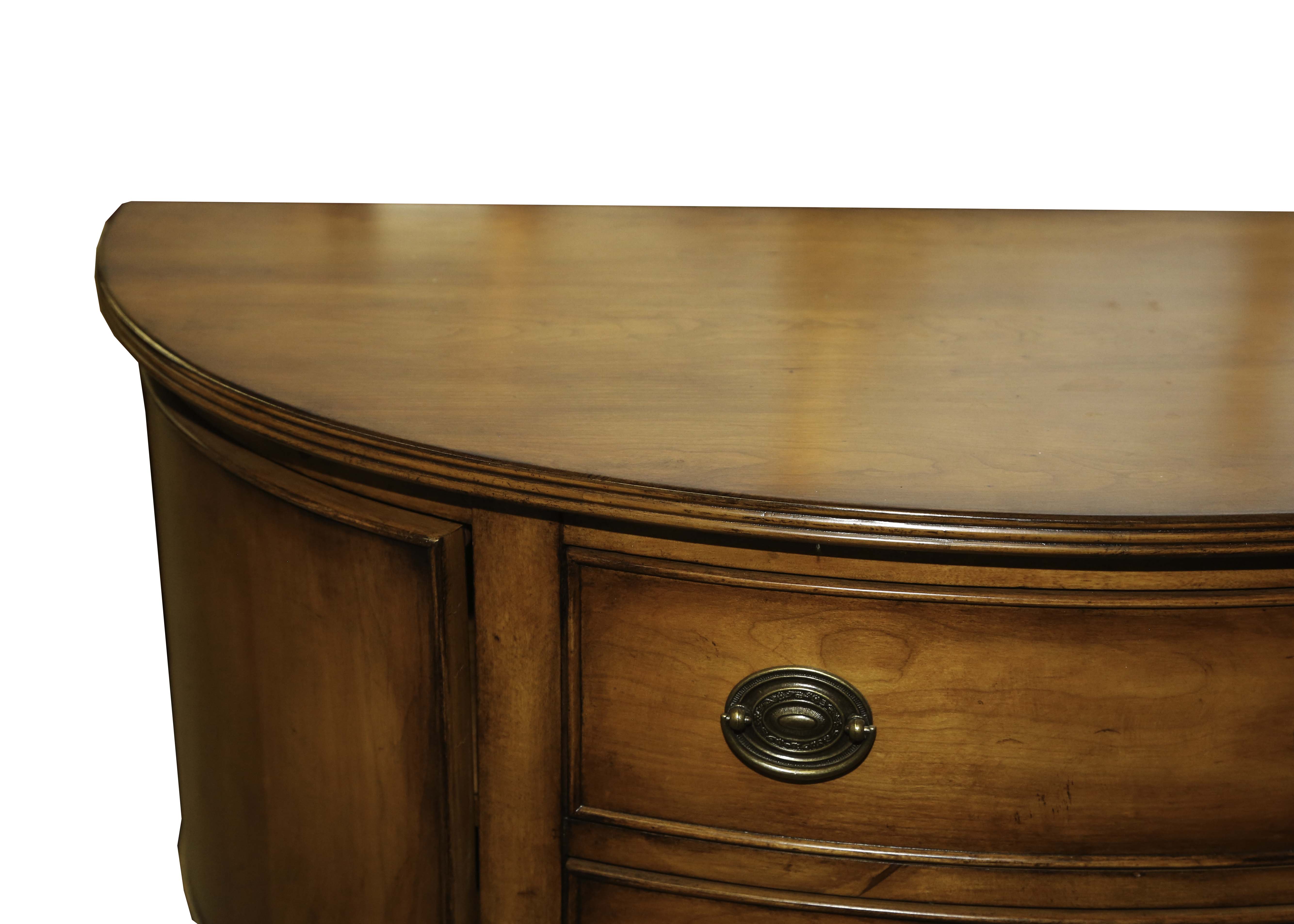 Maple Demilune Foyer Table