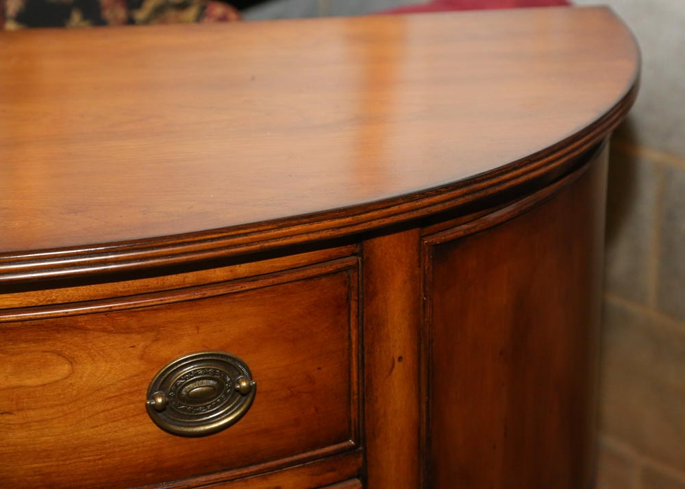 Maple Demilune Foyer Table