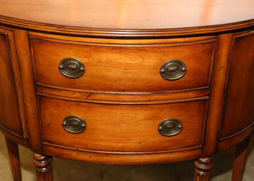 Maple Demilune Foyer Table