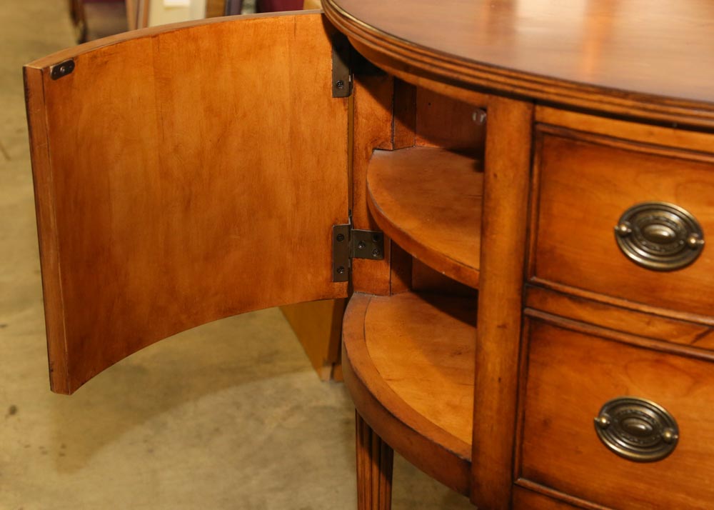 Maple Demilune Foyer Table