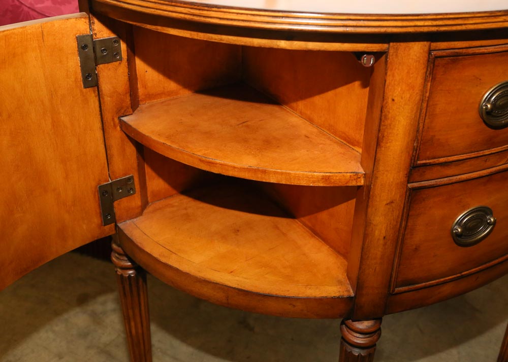 Maple Demilune Foyer Table