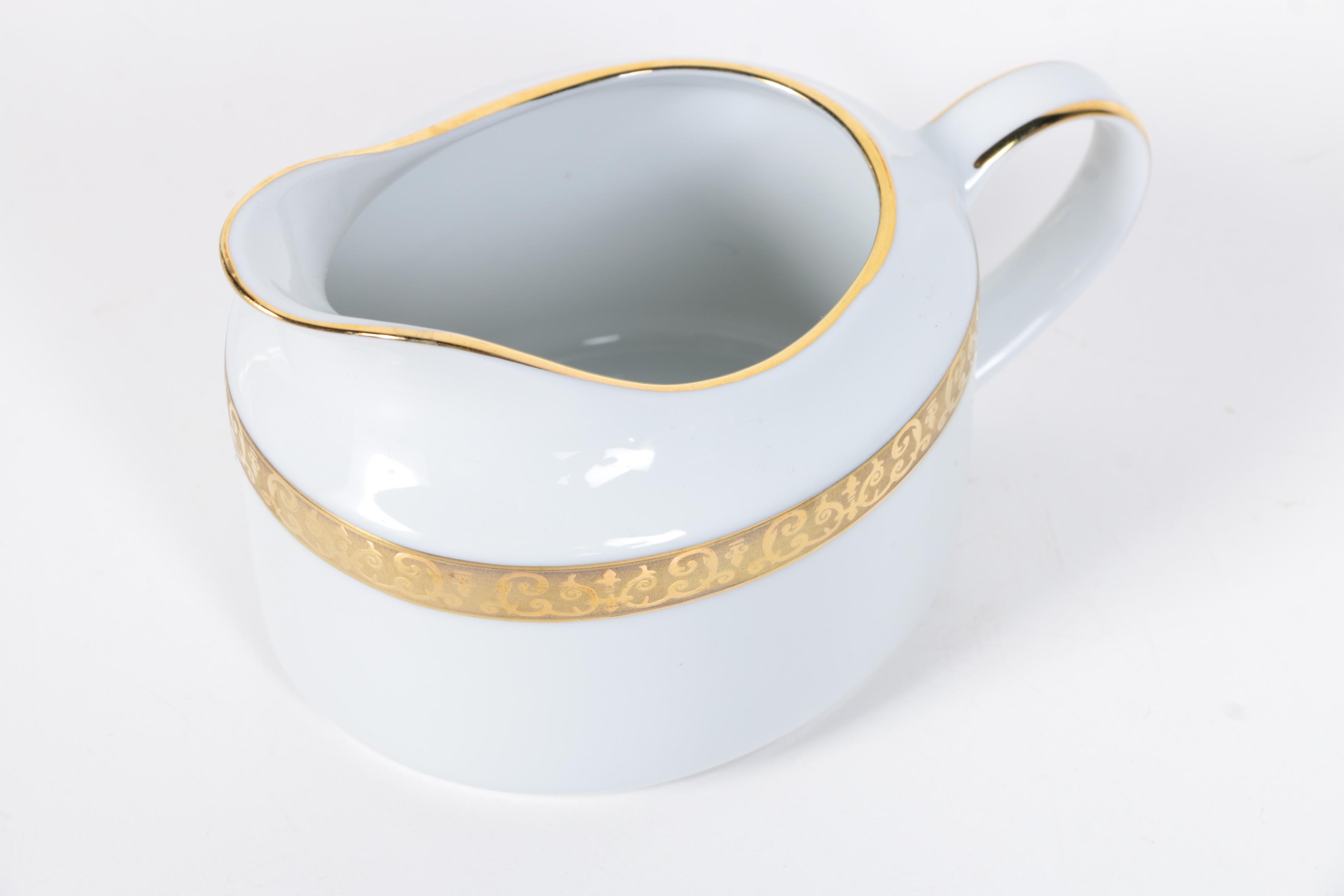Royal Gallery China Set Featuring "Gold Buffet" Pattern