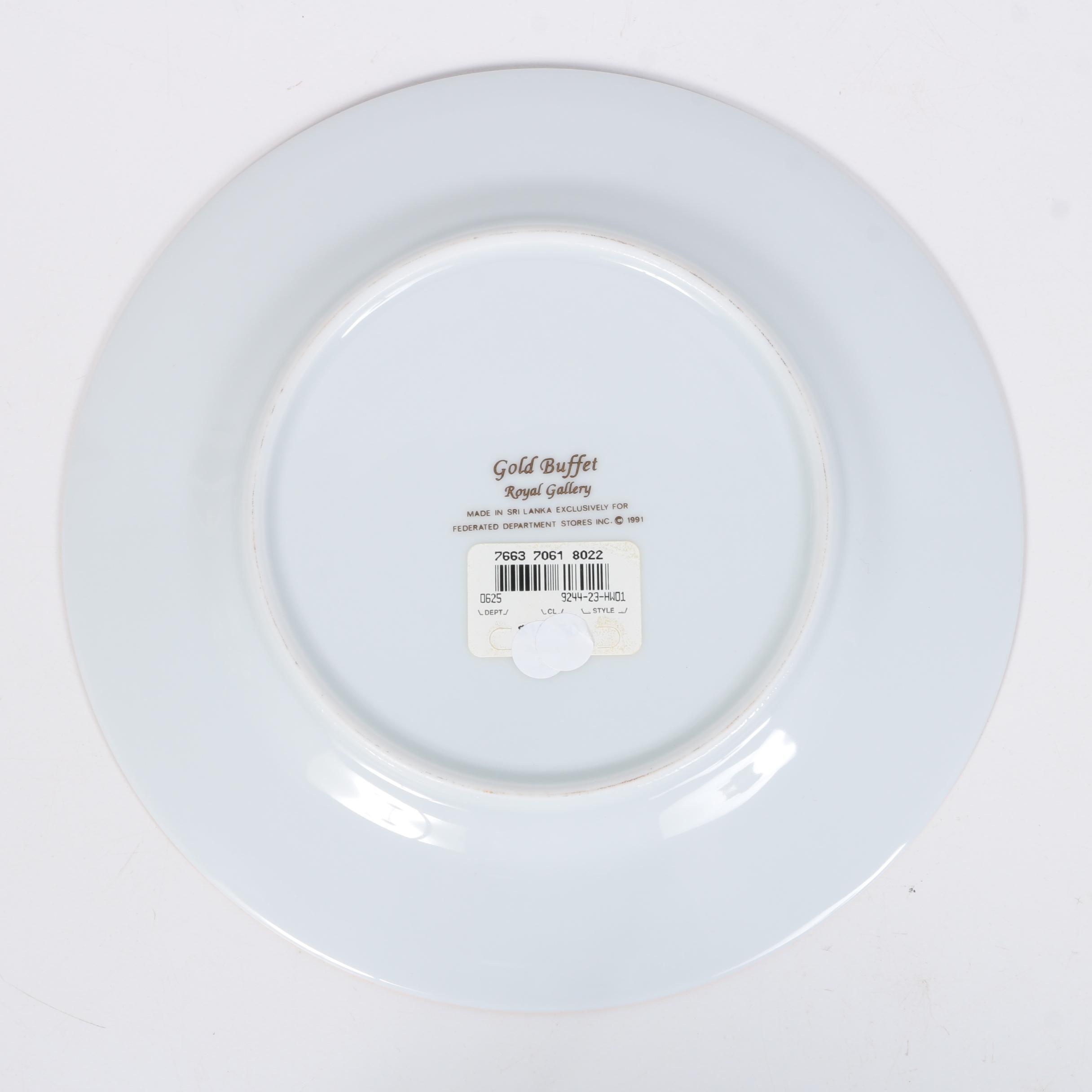 Royal Gallery China Set Featuring "Gold Buffet" Pattern