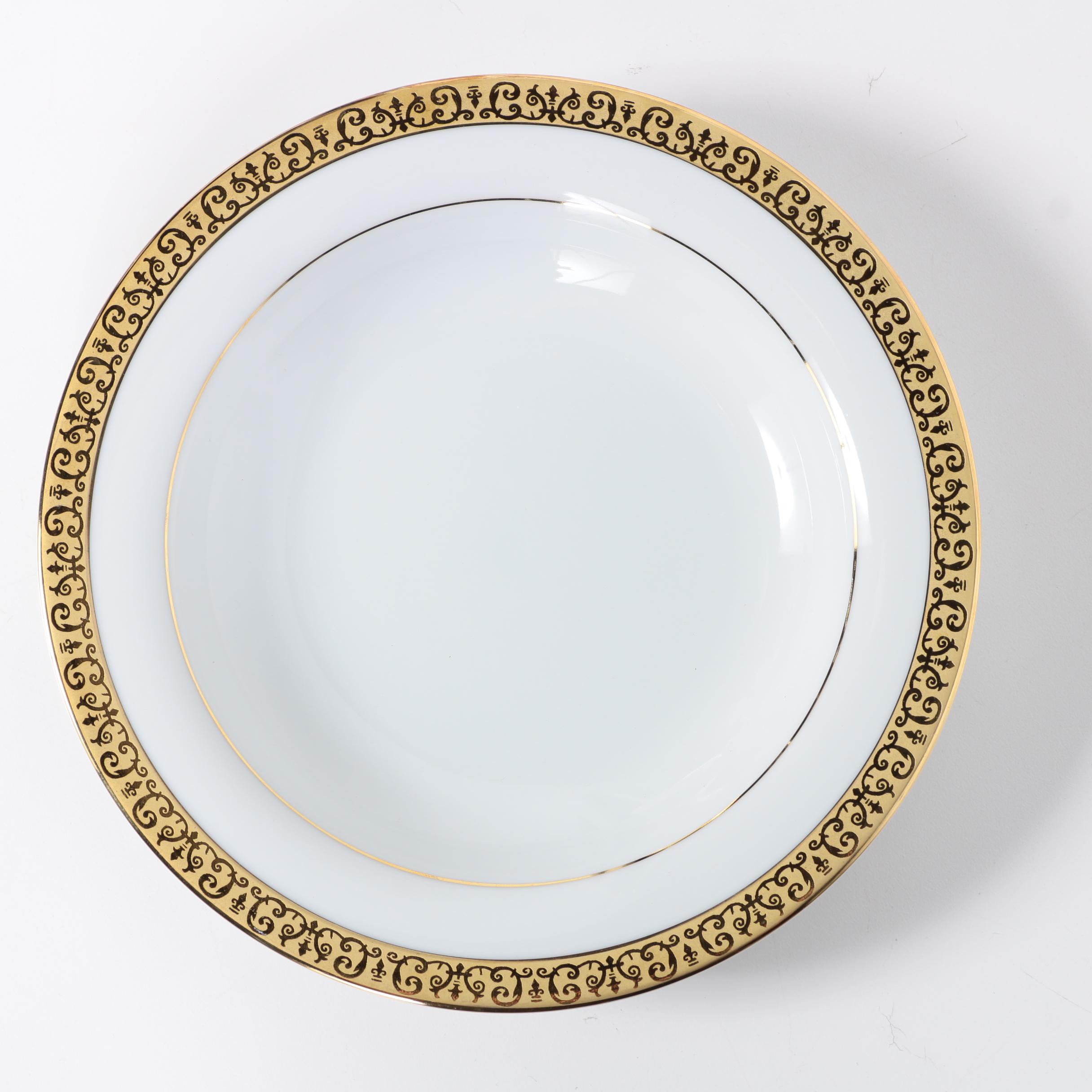 Royal Gallery China Set Featuring "Gold Buffet" Pattern
