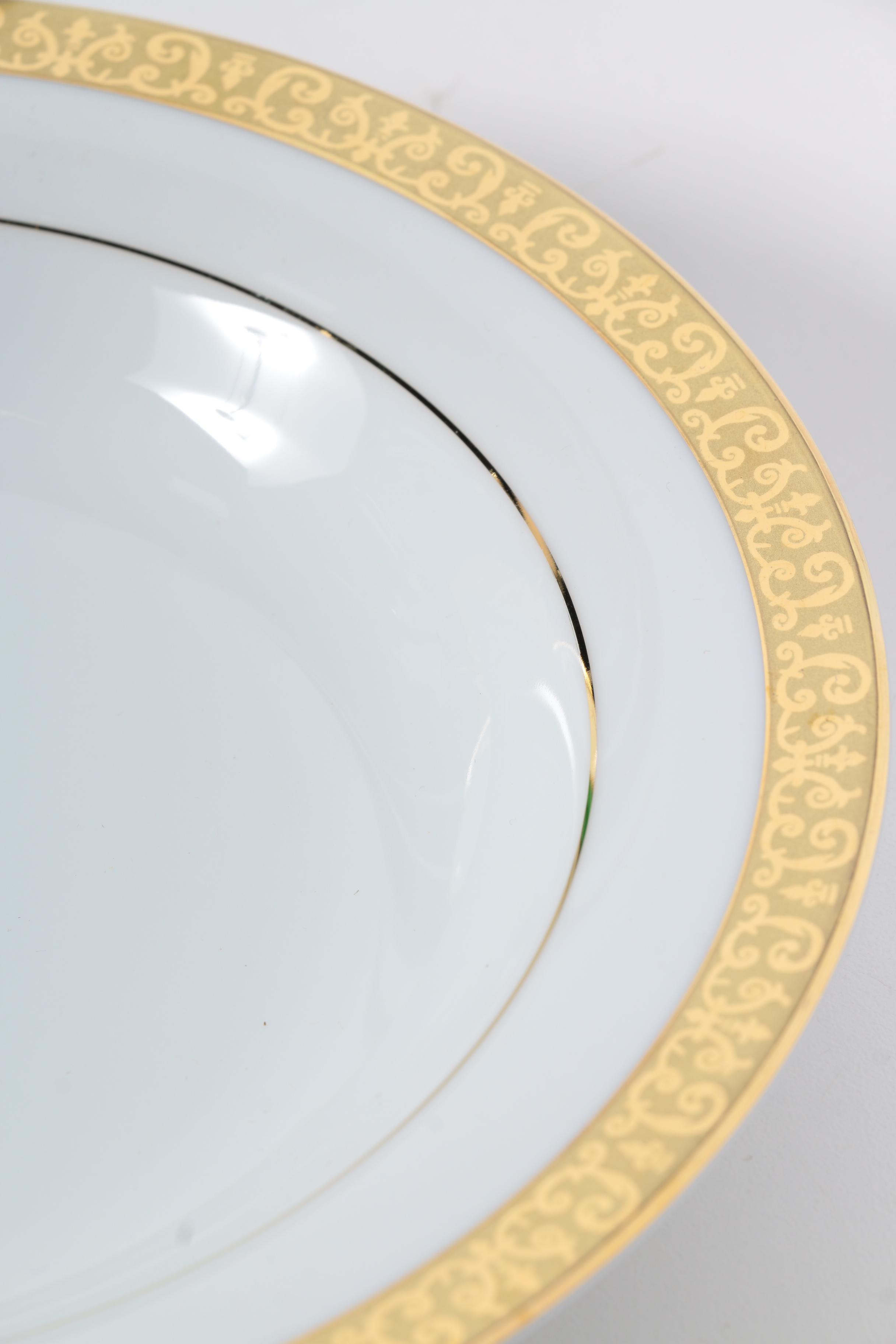 Royal Gallery China Set Featuring "Gold Buffet" Pattern