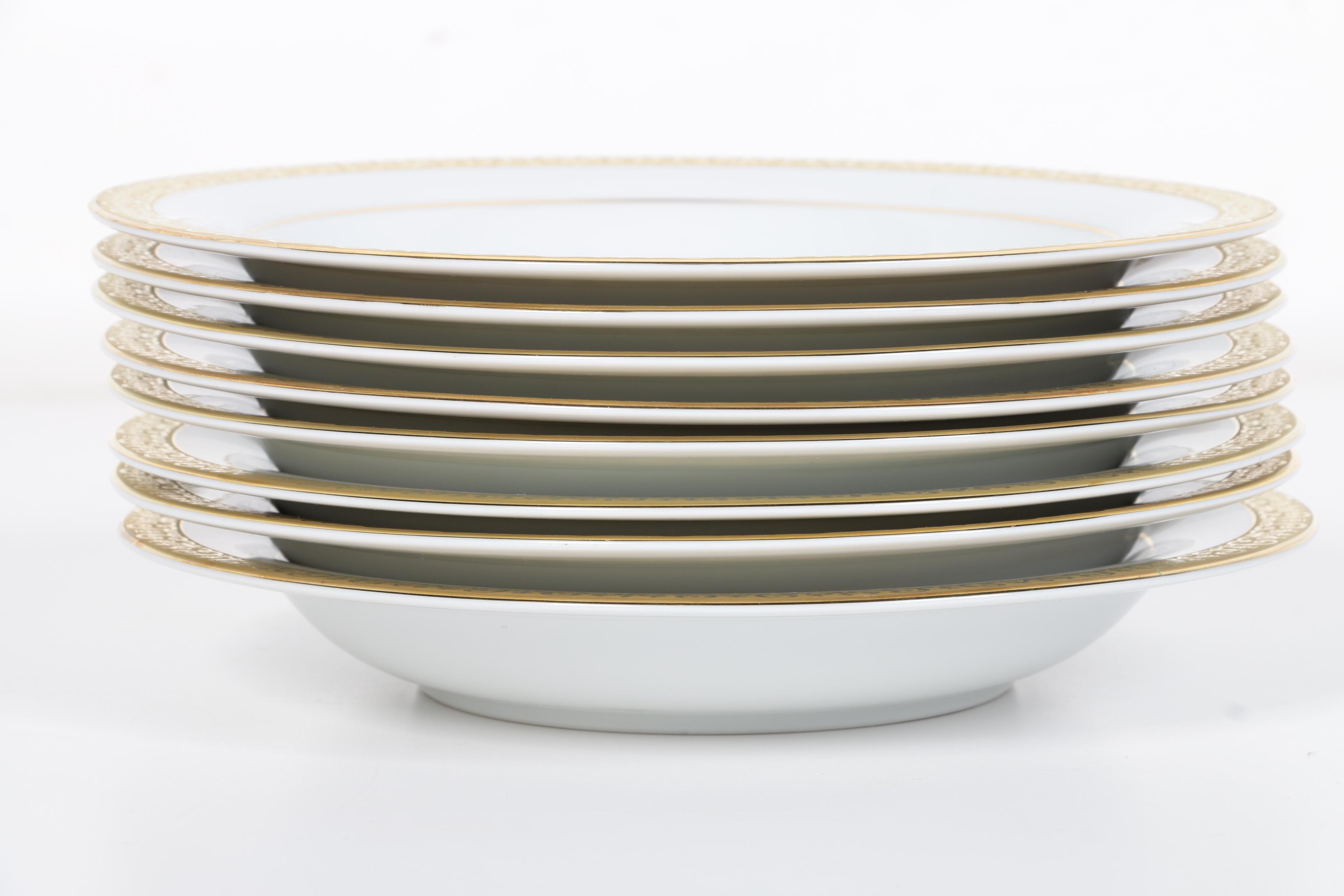 Royal Gallery China Set Featuring "Gold Buffet" Pattern
