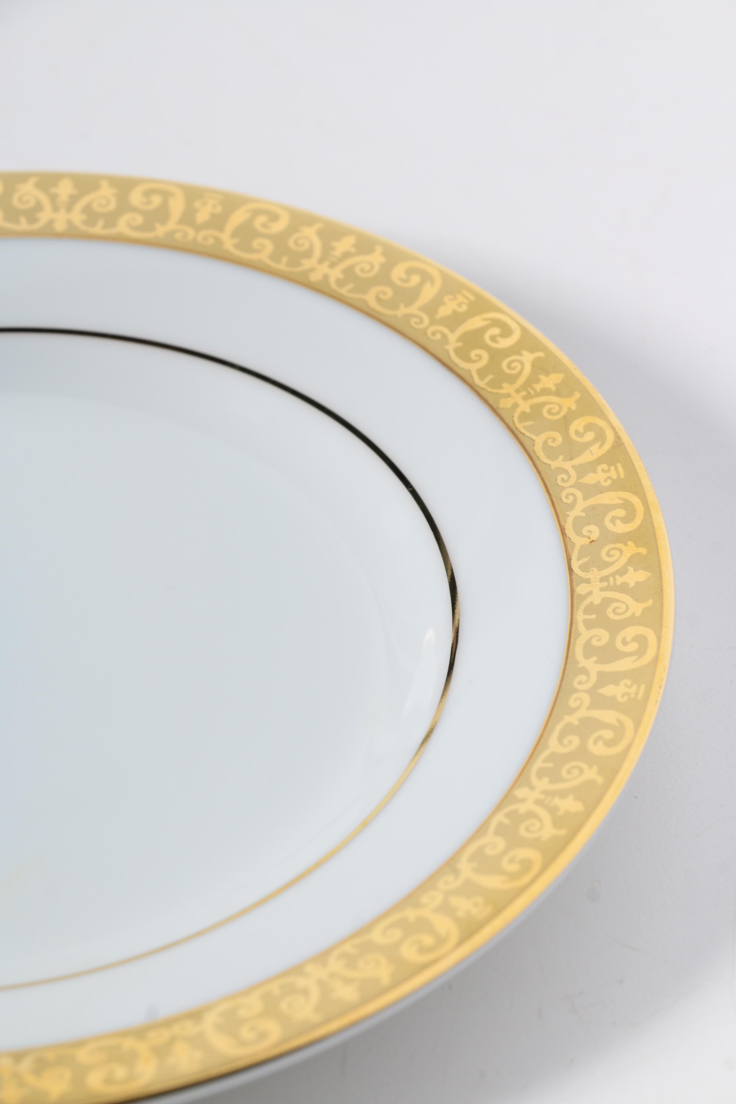 Royal Gallery China Set Featuring "Gold Buffet" Pattern