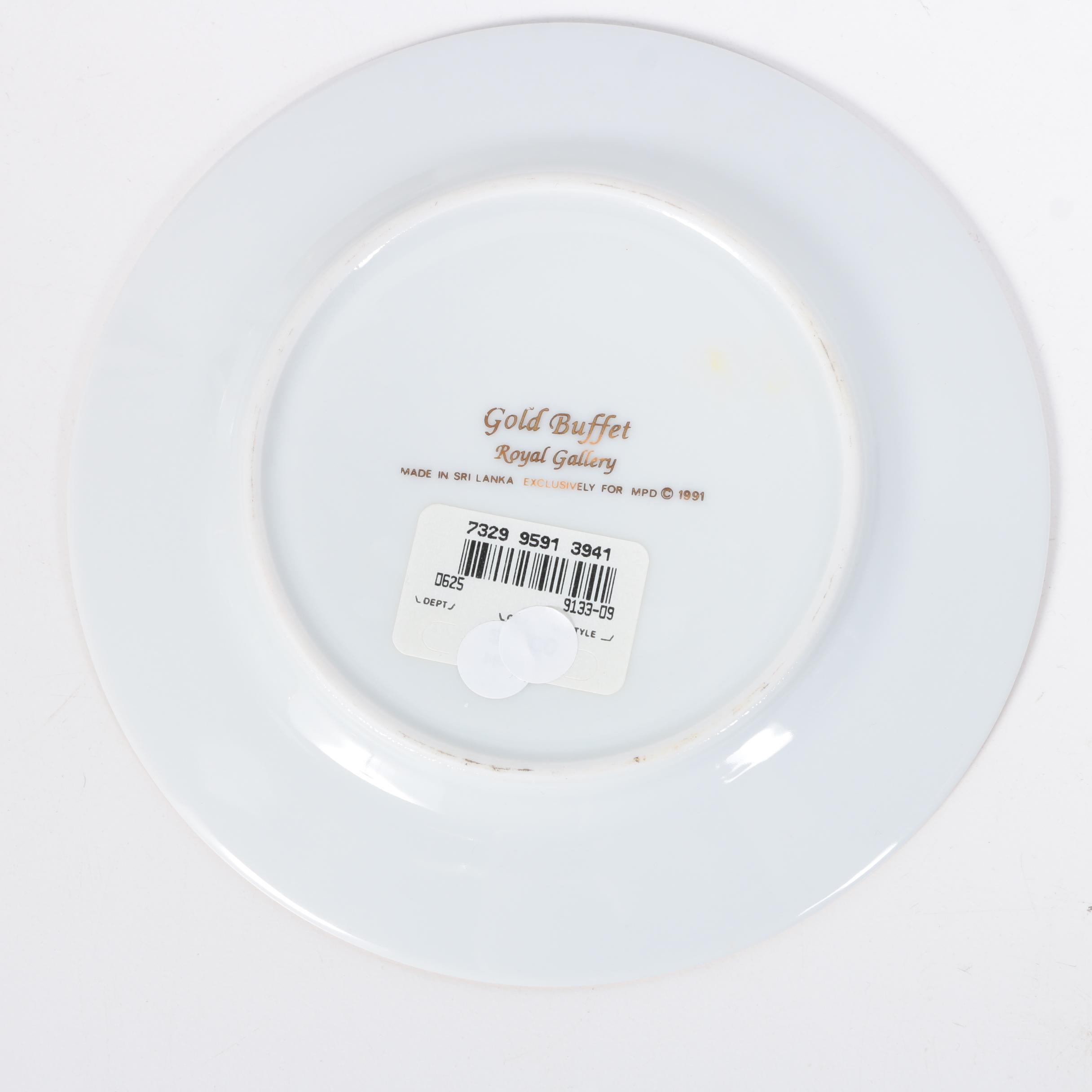 Royal Gallery China Set Featuring "Gold Buffet" Pattern