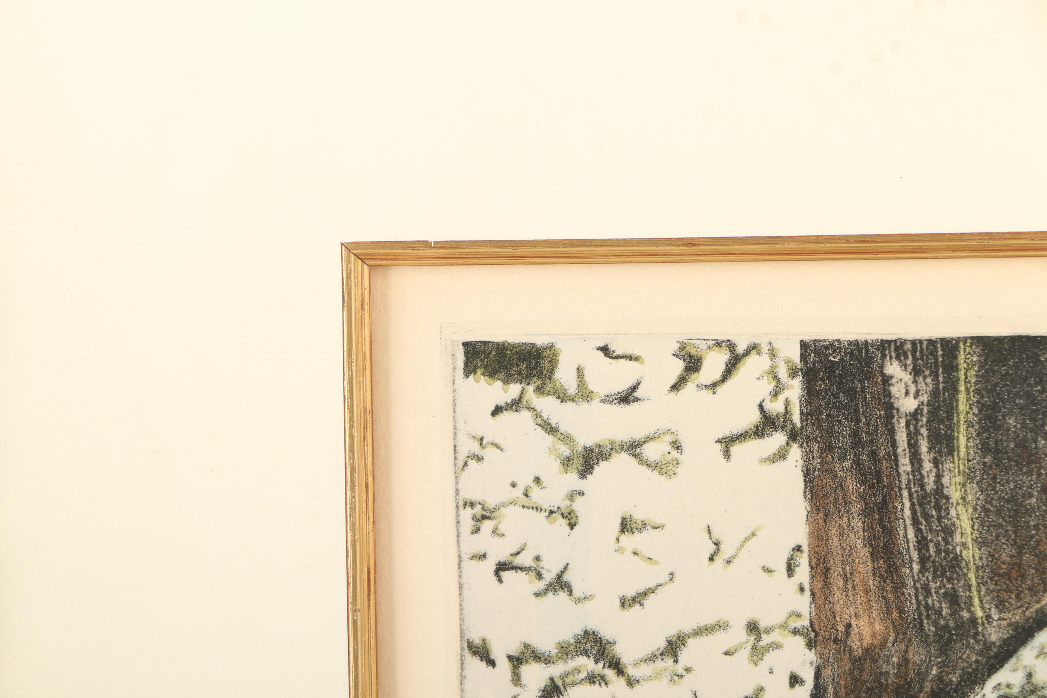 Sandy MacAllister Limited Edition Intaglio "Aechmea Fasciata"