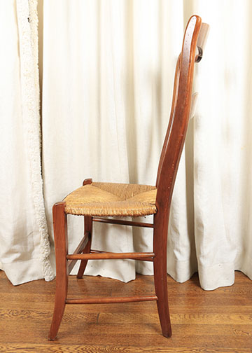 Country French Pierre Deux Cherry Ladder Back Dining Chairs
