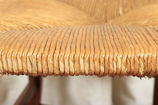 Country French Pierre Deux Cherry Ladder Back Dining Chairs