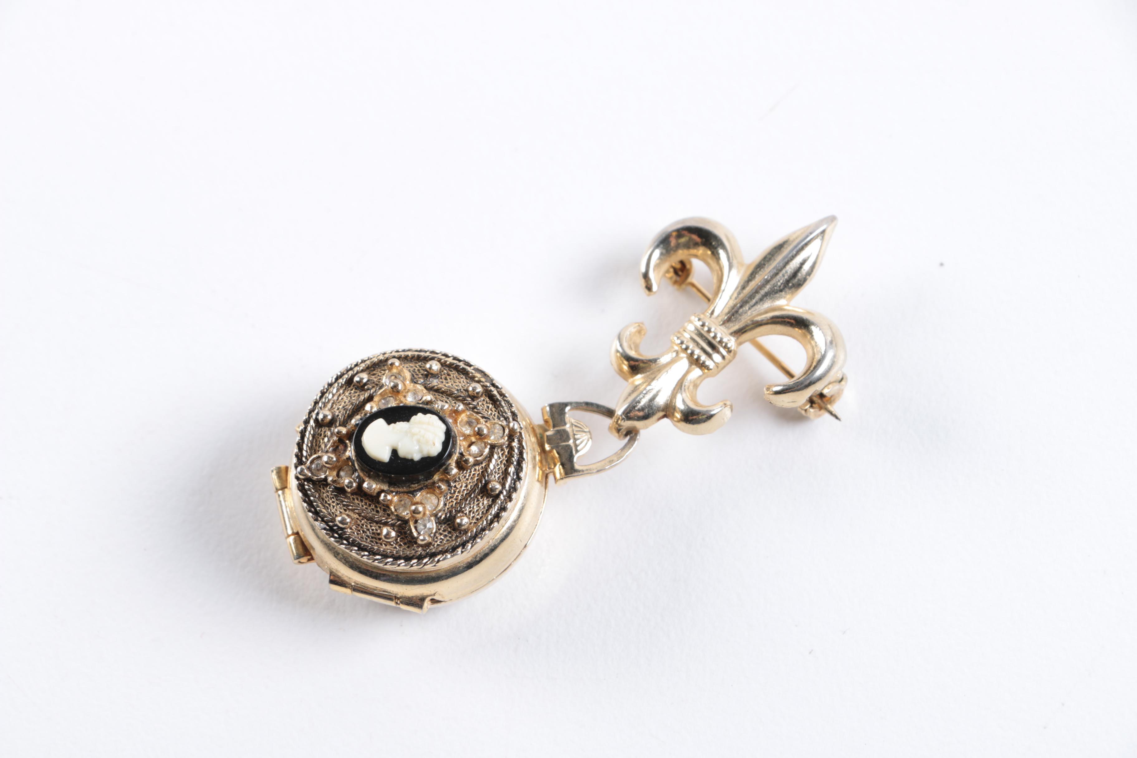 Vintage Brooches Including Coro