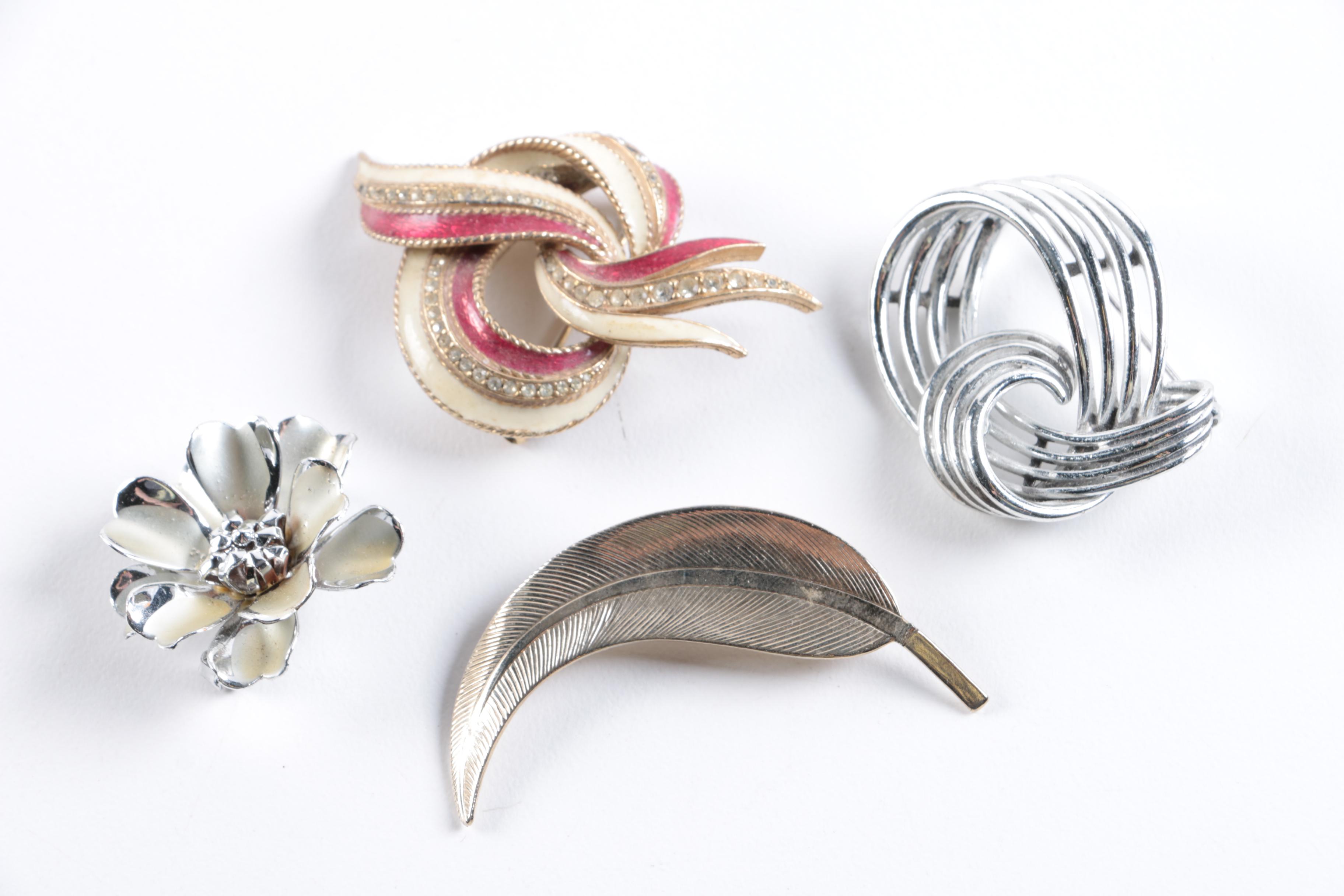Vintage Brooches Including Coro