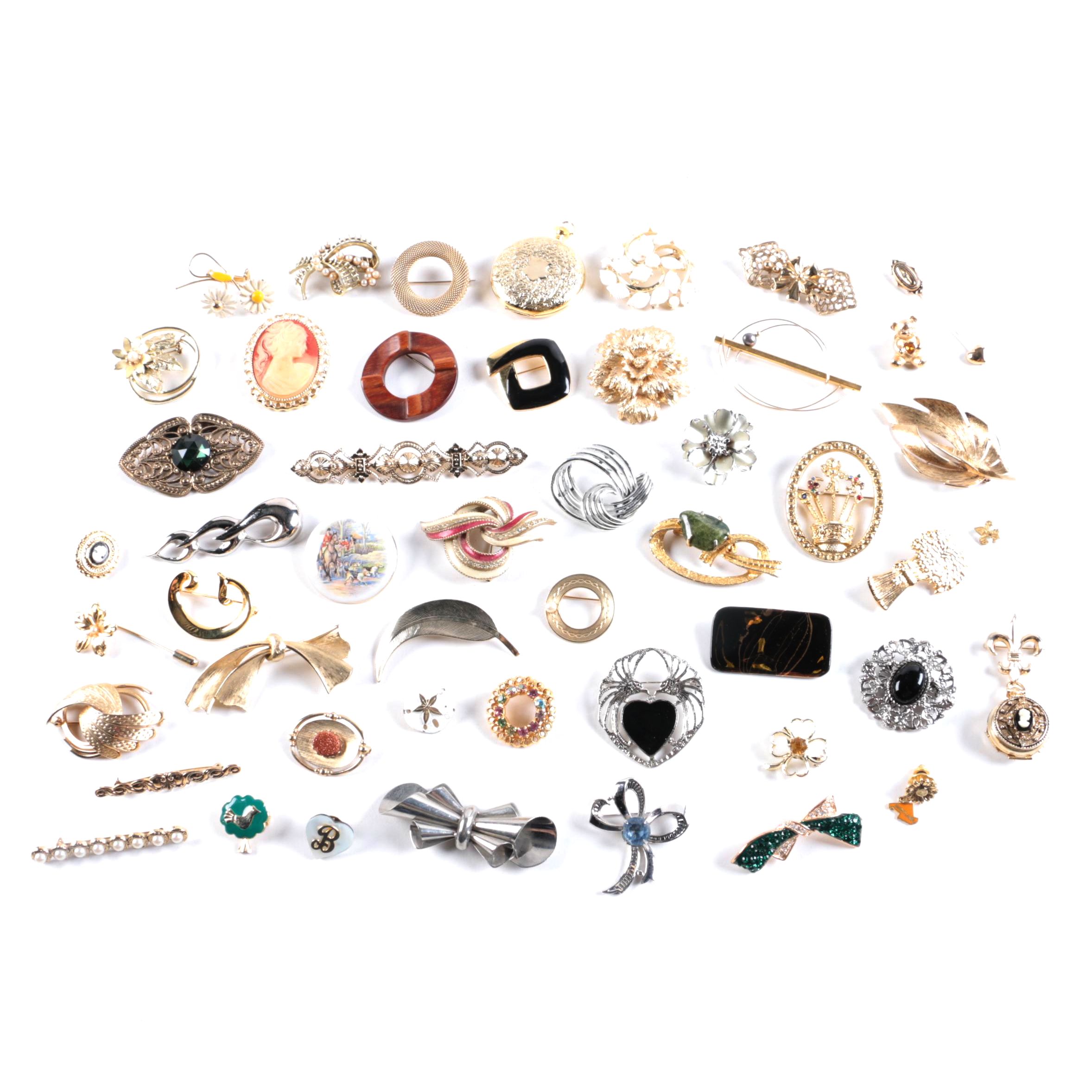 Vintage Brooches Including Coro