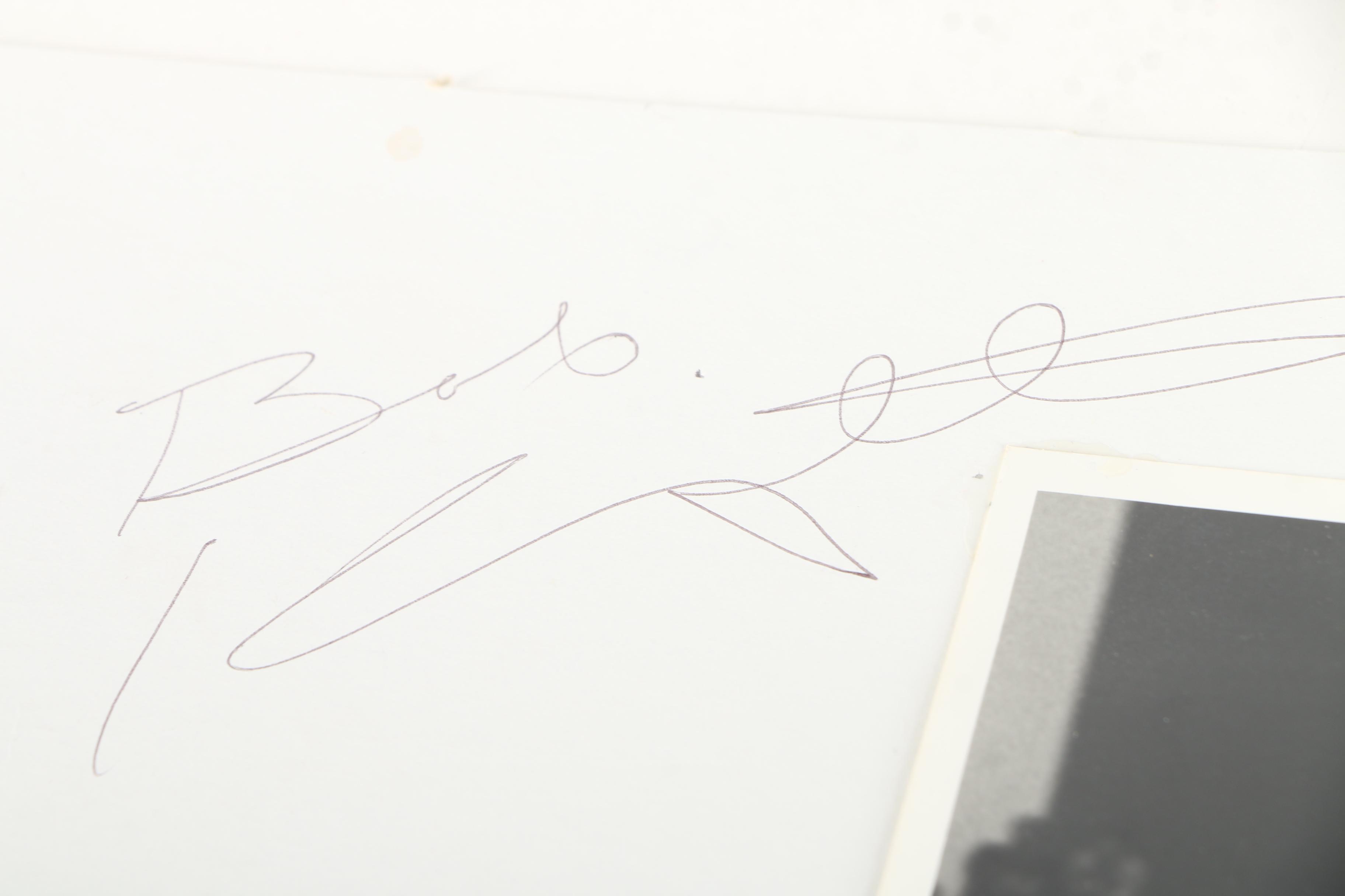 Autographed Bobby Knight Chair-Throwing Photographs