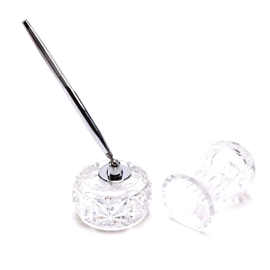 Waterford Crystal Pen Holder and Crystal Toothpick Holder