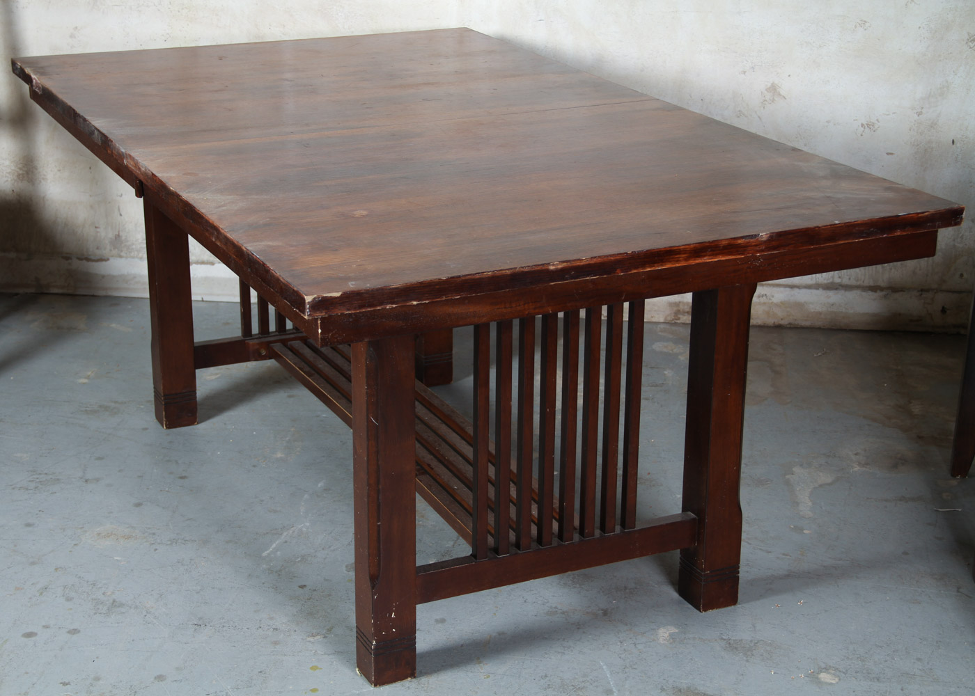 Mission Style Wooden Dining Table and Chairs
