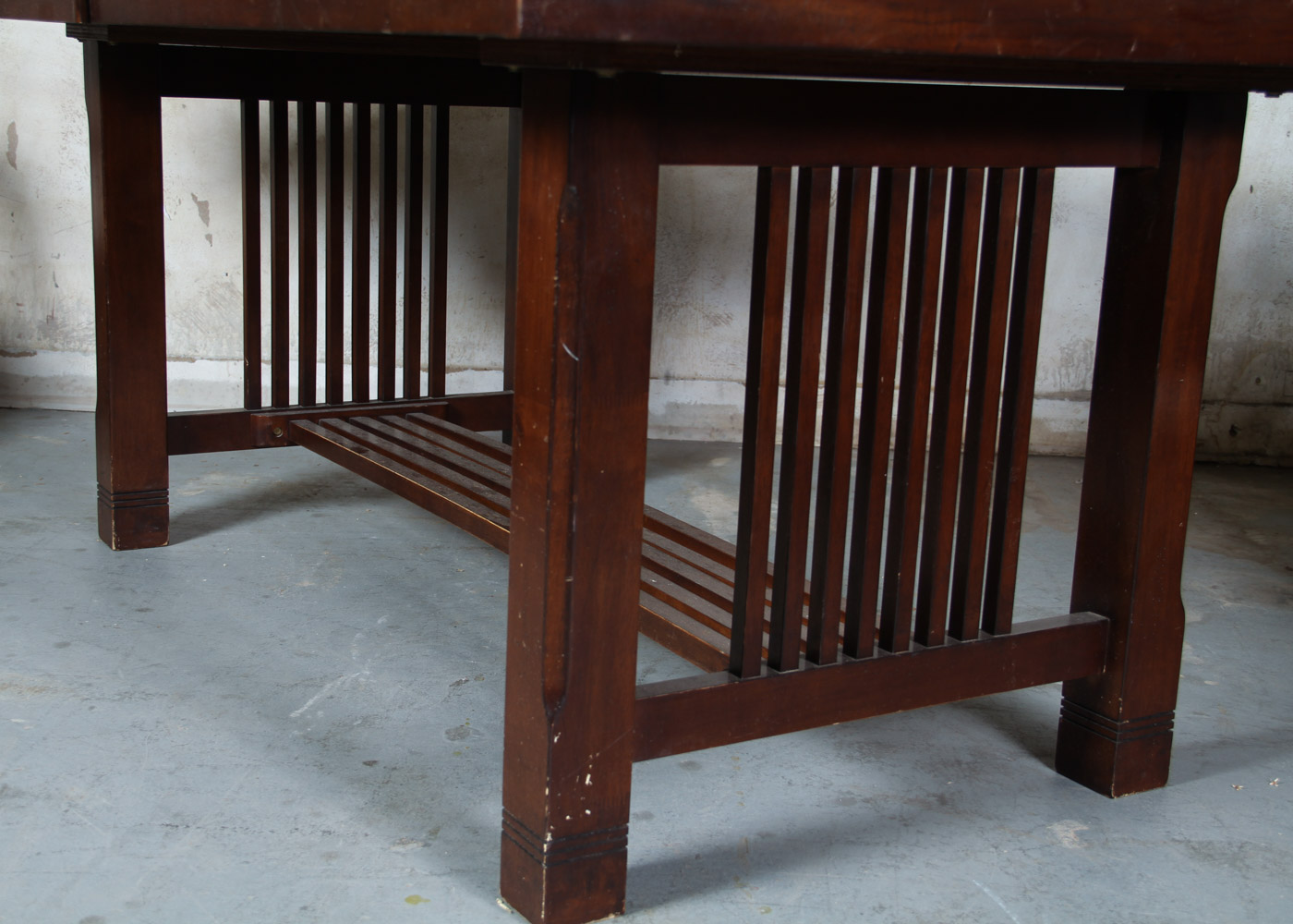 Mission Style Wooden Dining Table and Chairs