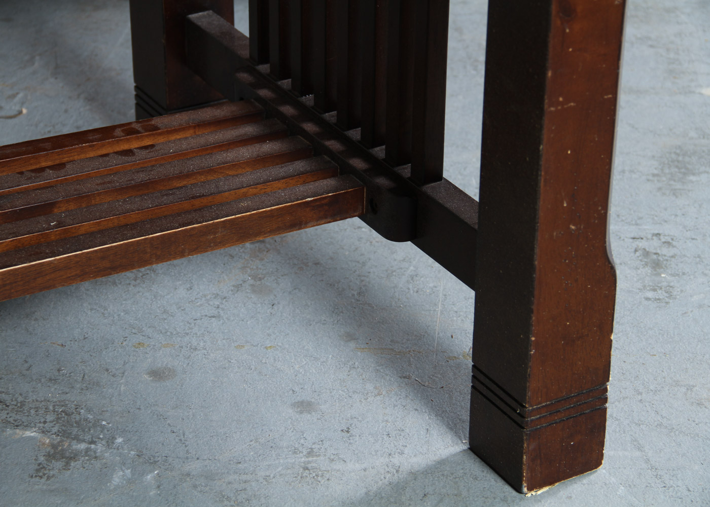 Mission Style Wooden Dining Table and Chairs