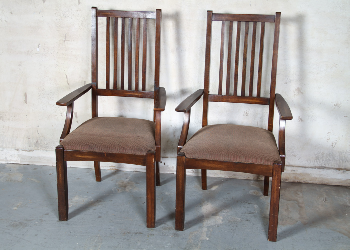 Mission Style Wooden Dining Table and Chairs