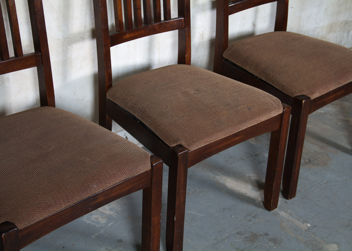 Mission Style Wooden Dining Table and Chairs