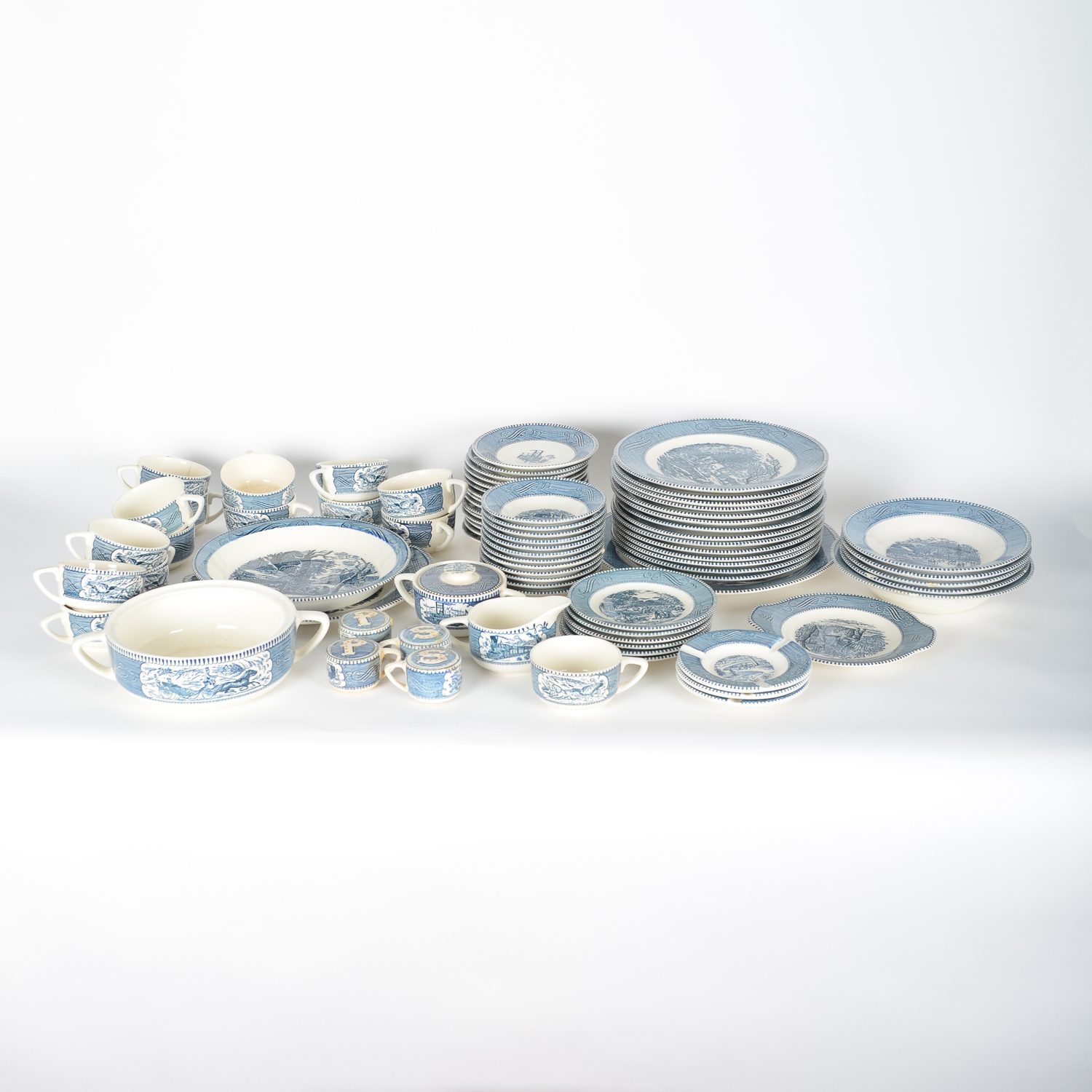 Blue and White Dinnerware