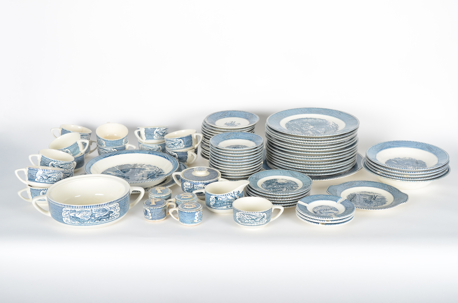 Blue and White Dinnerware