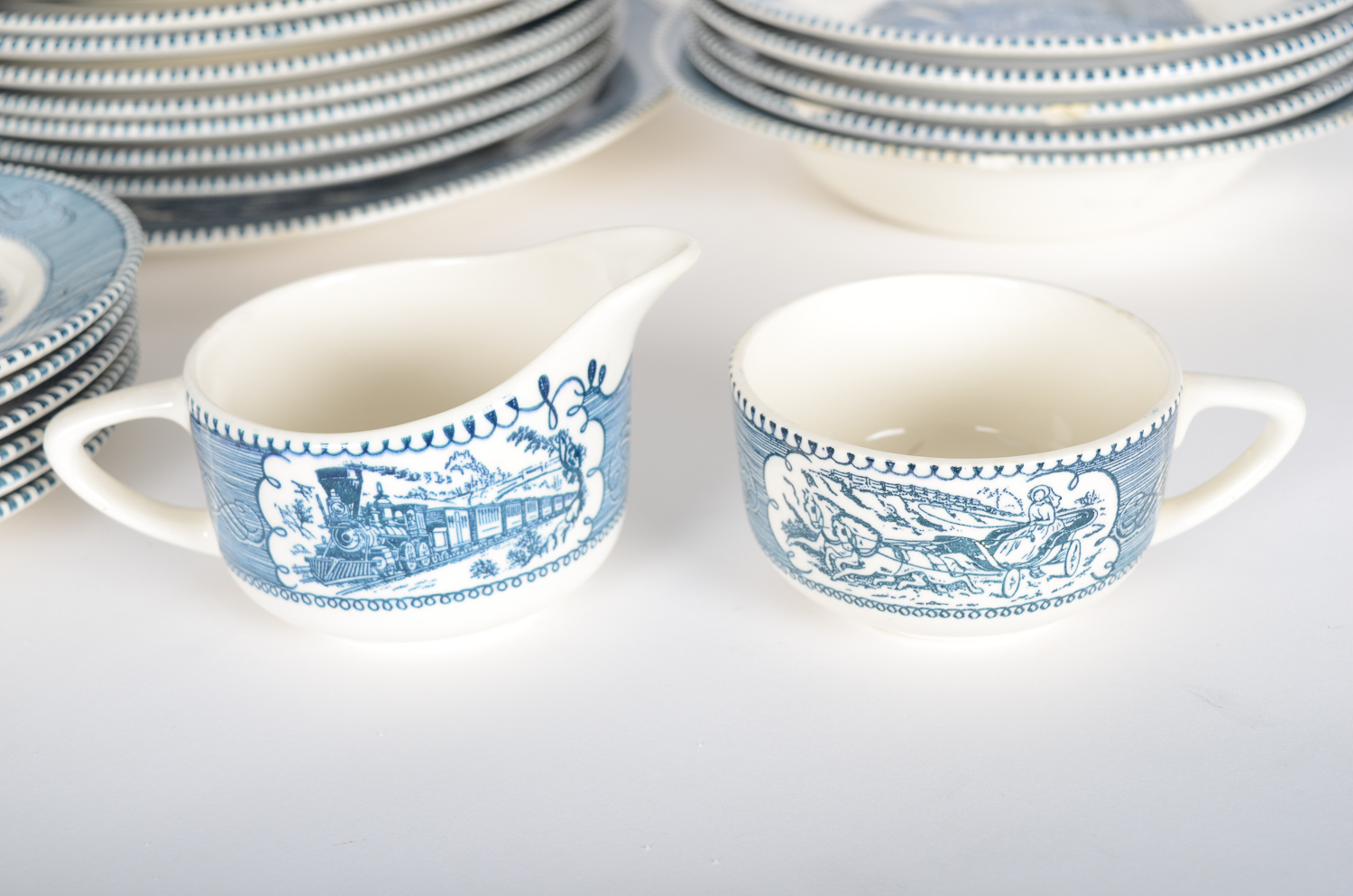Blue and White Dinnerware