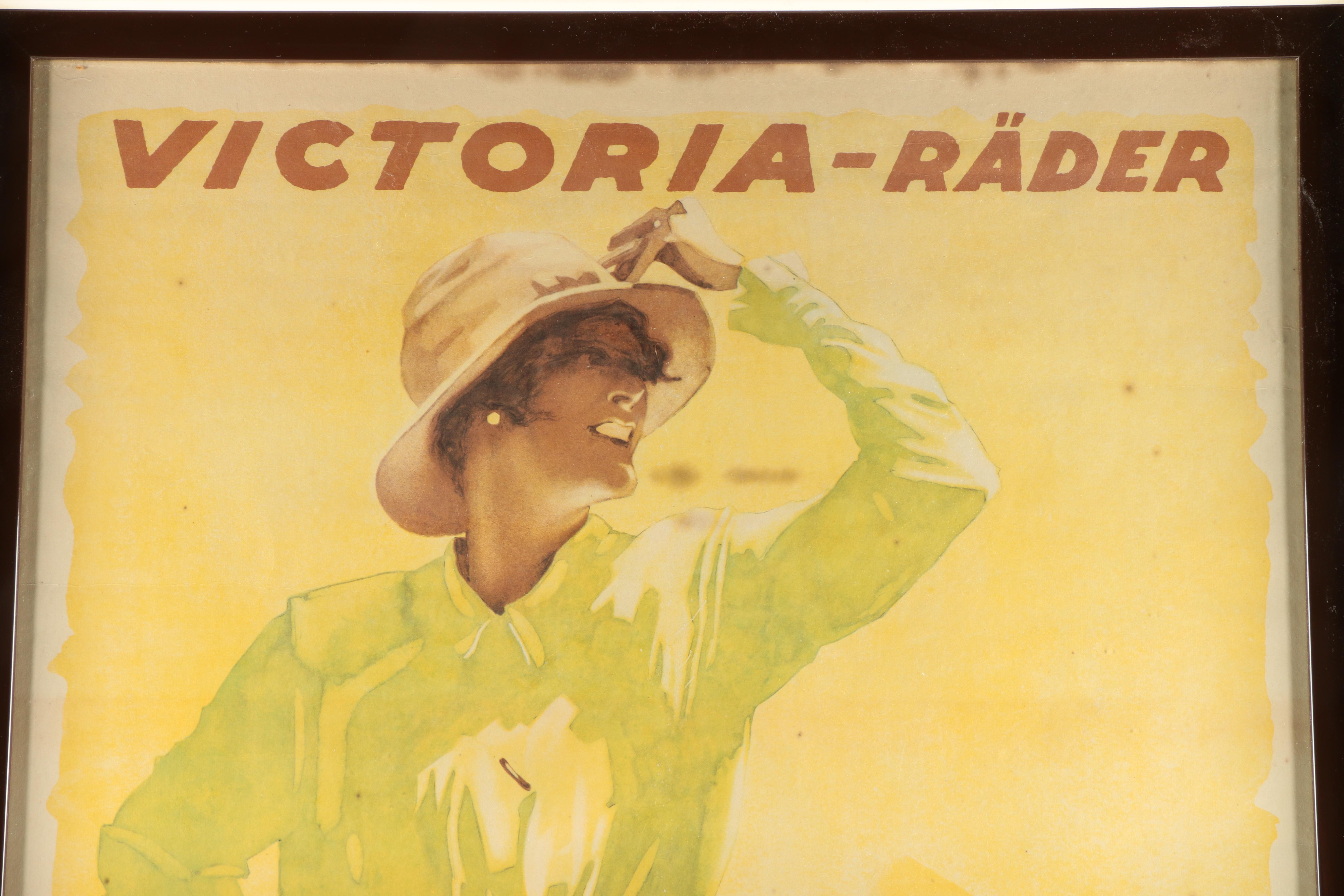 Offset Lithograph Poster for Victoria Bicycles After Julius Ussy Engelhard