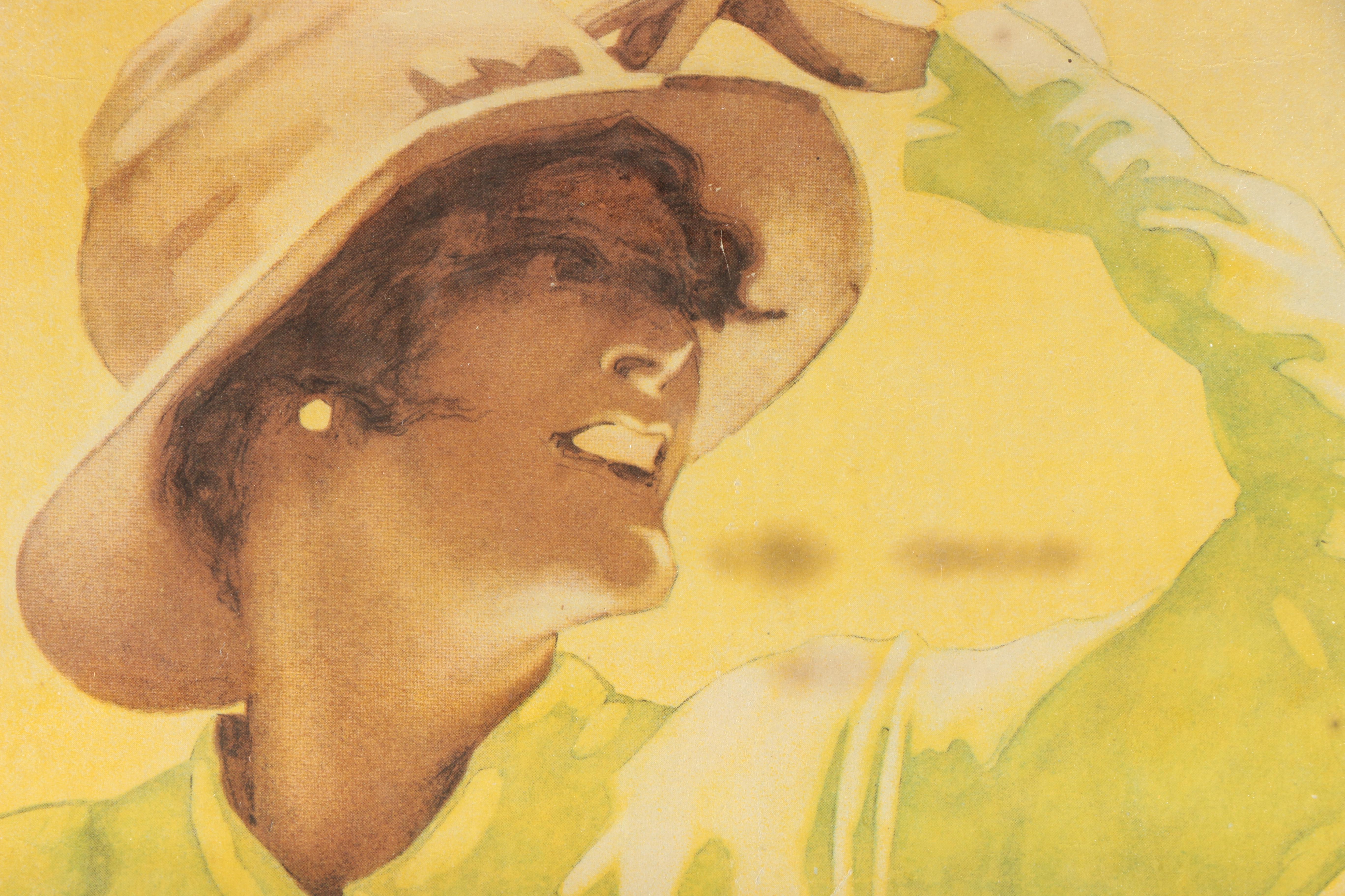 Offset Lithograph Poster for Victoria Bicycles After Julius Ussy Engelhard