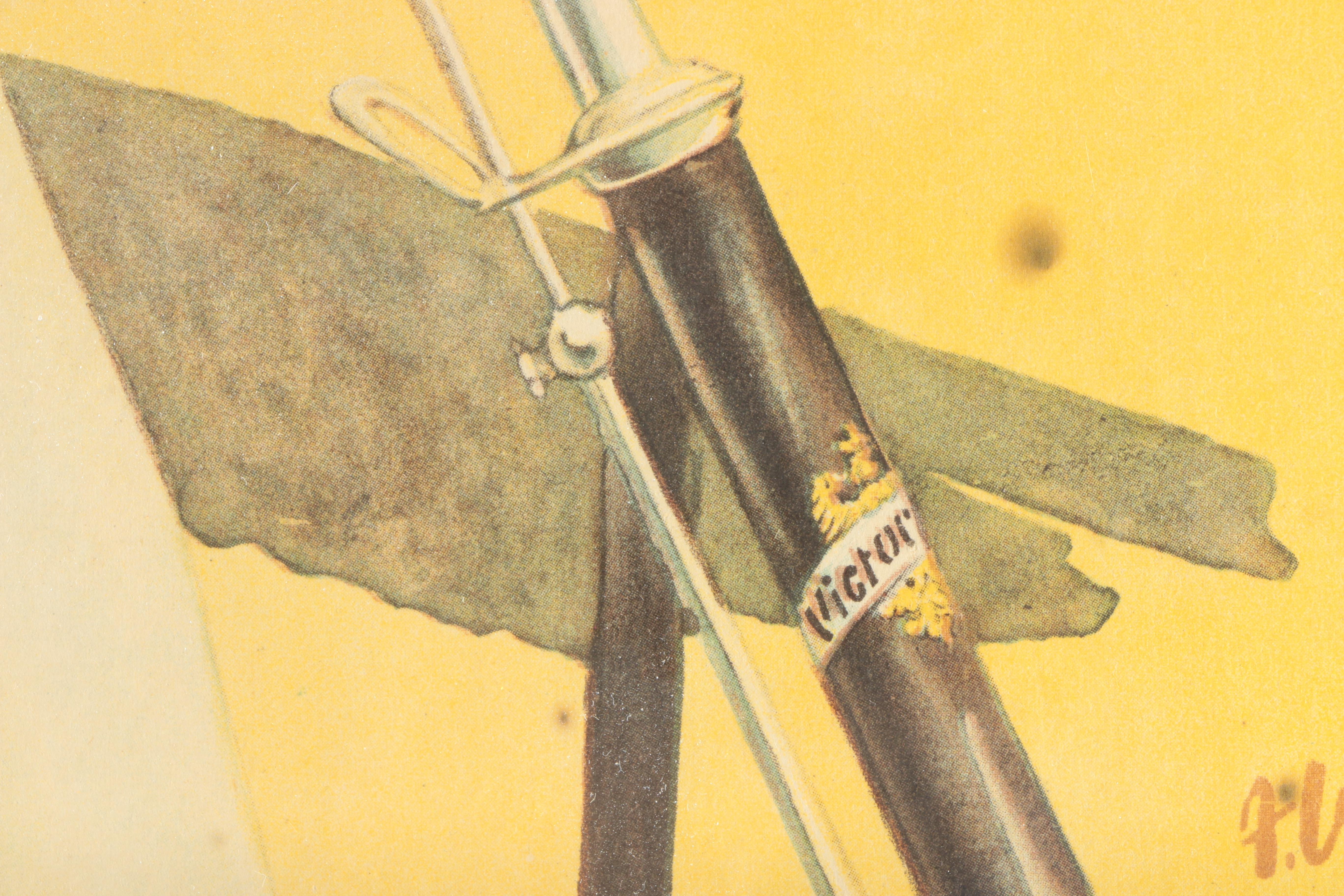 Offset Lithograph Poster for Victoria Bicycles After Julius Ussy Engelhard