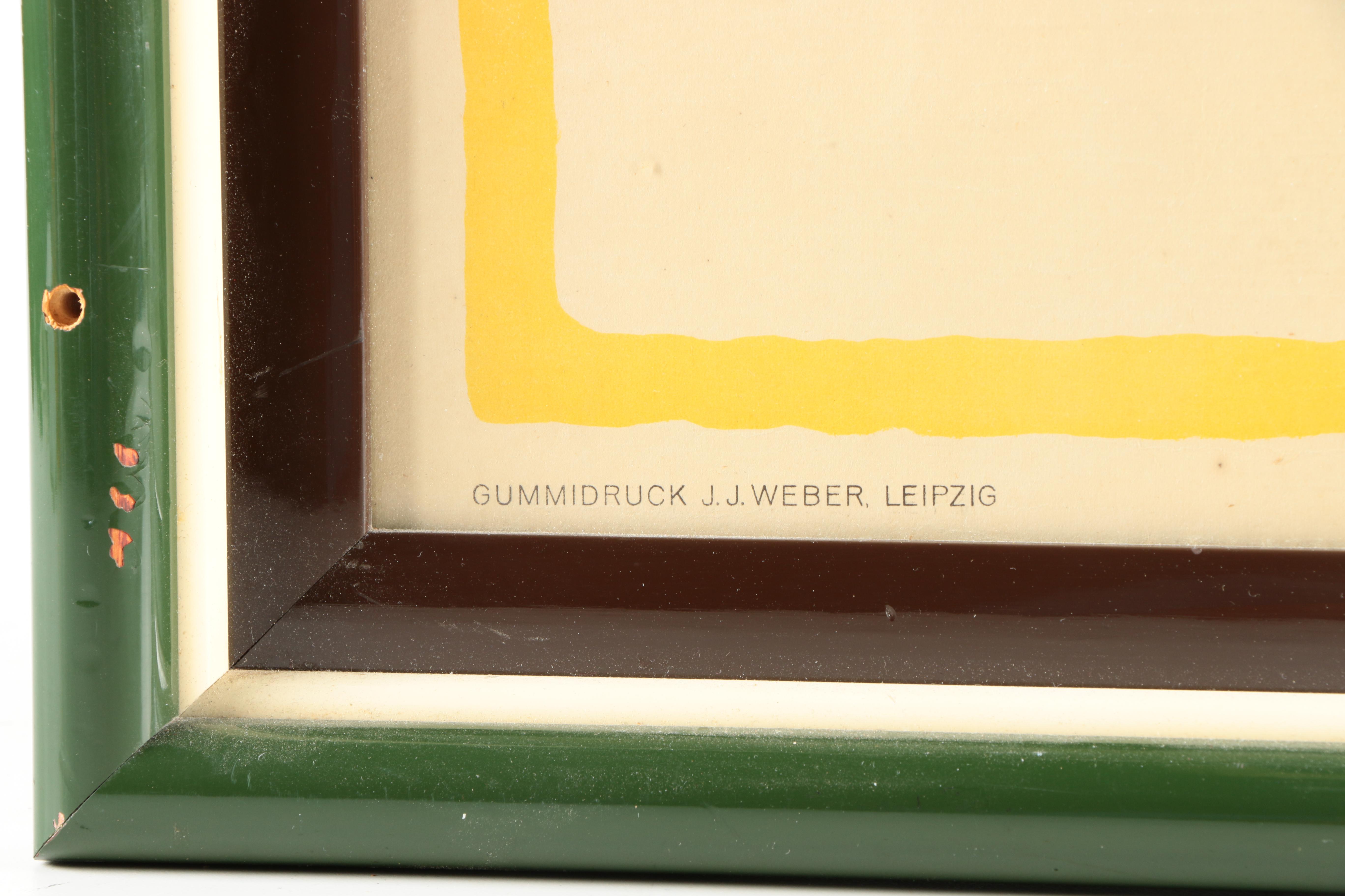 Offset Lithograph Poster for Victoria Bicycles After Julius Ussy Engelhard