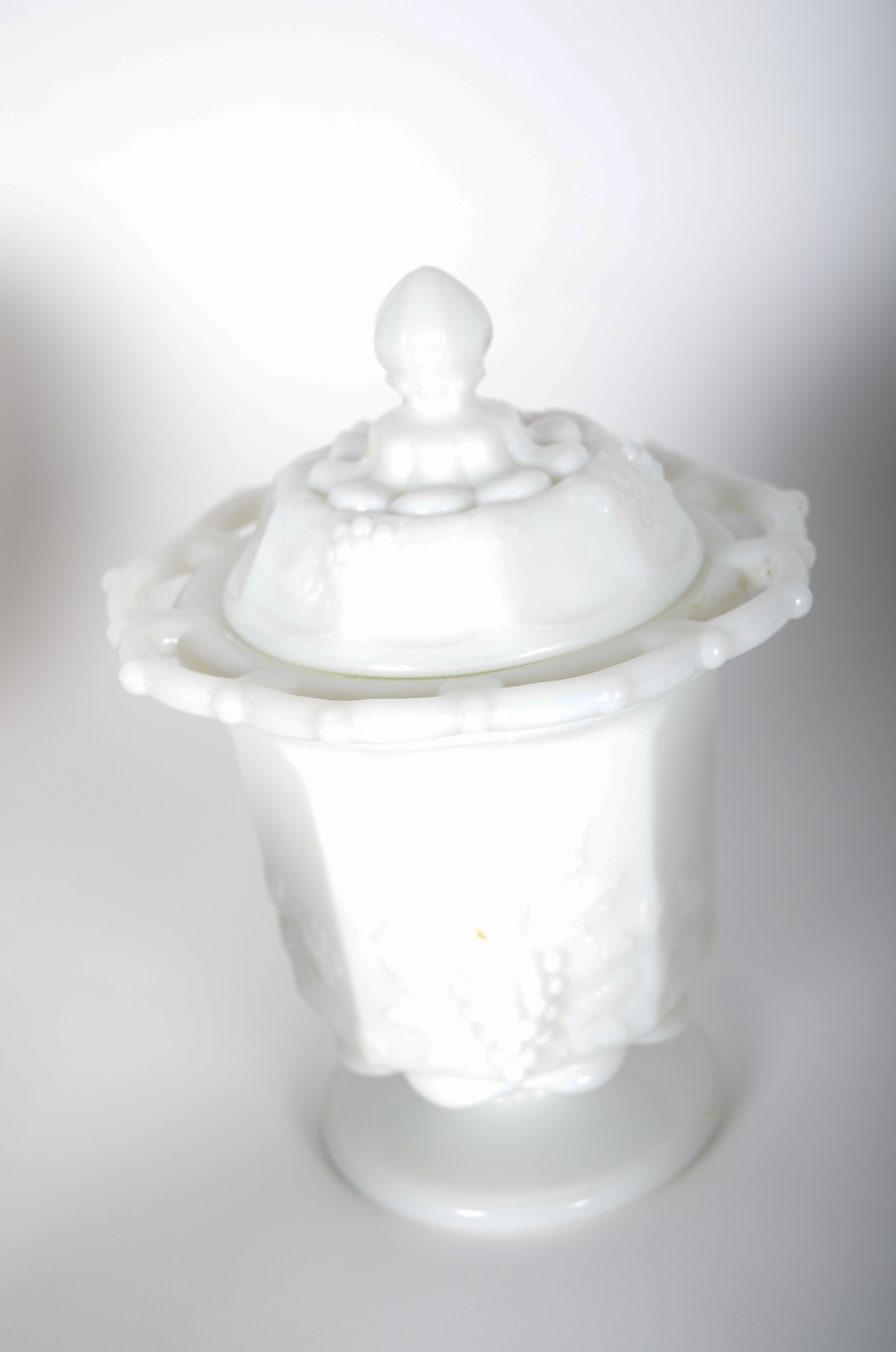 Vintage Milk Glass Serveware Including Westmoreland Glass