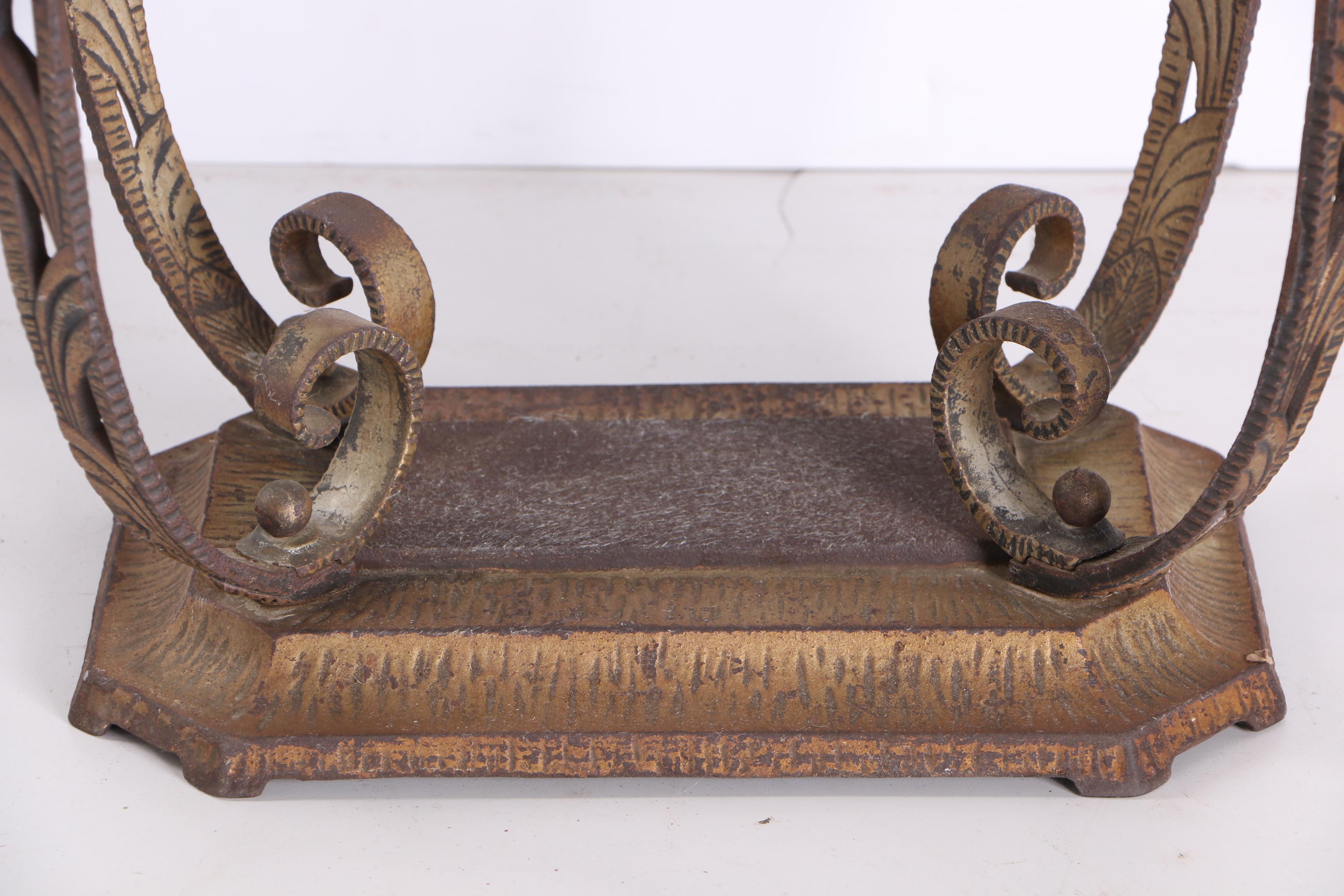 Vintage Art Deco Metal Side Table