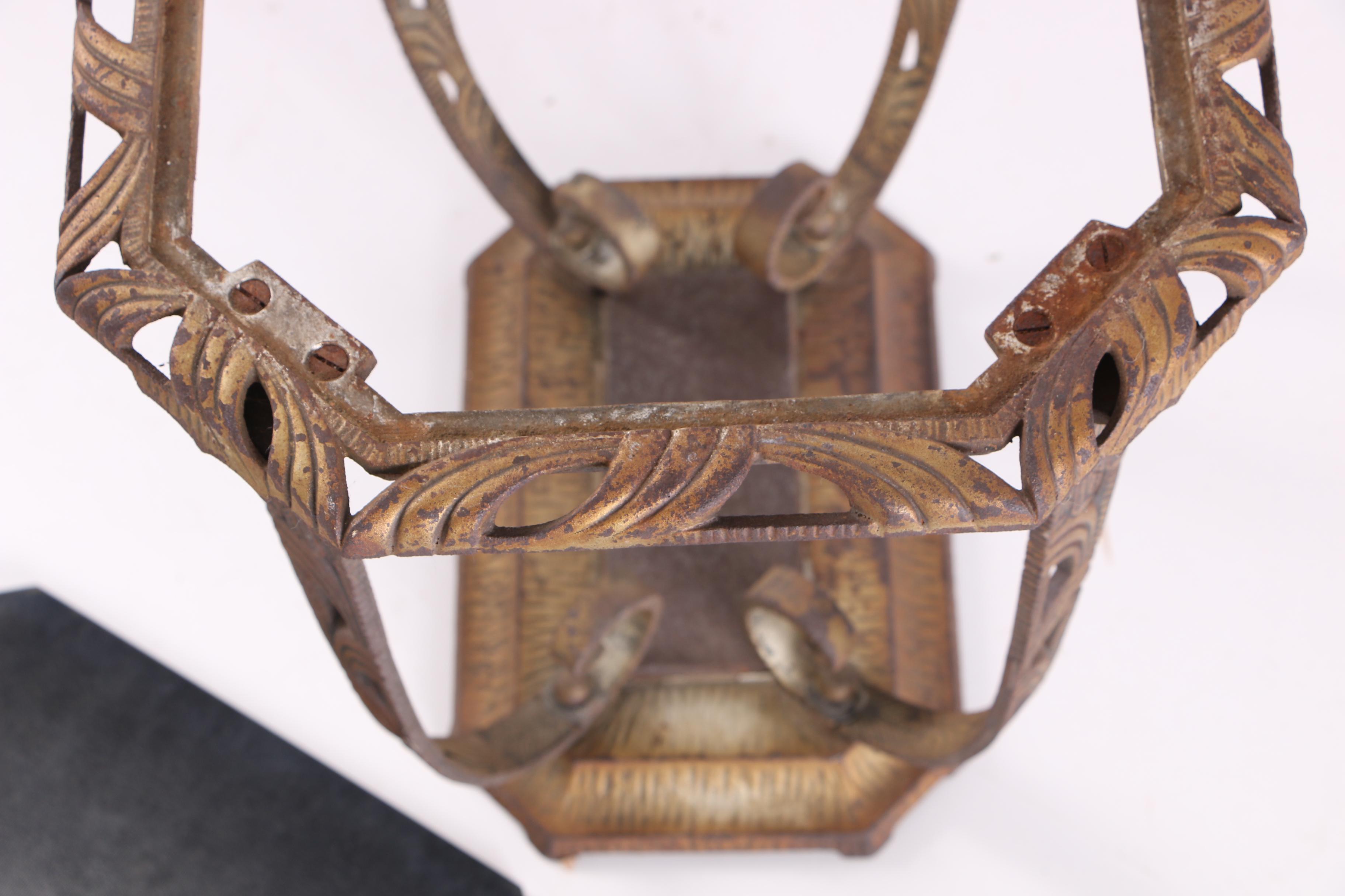 Vintage Art Deco Metal Side Table