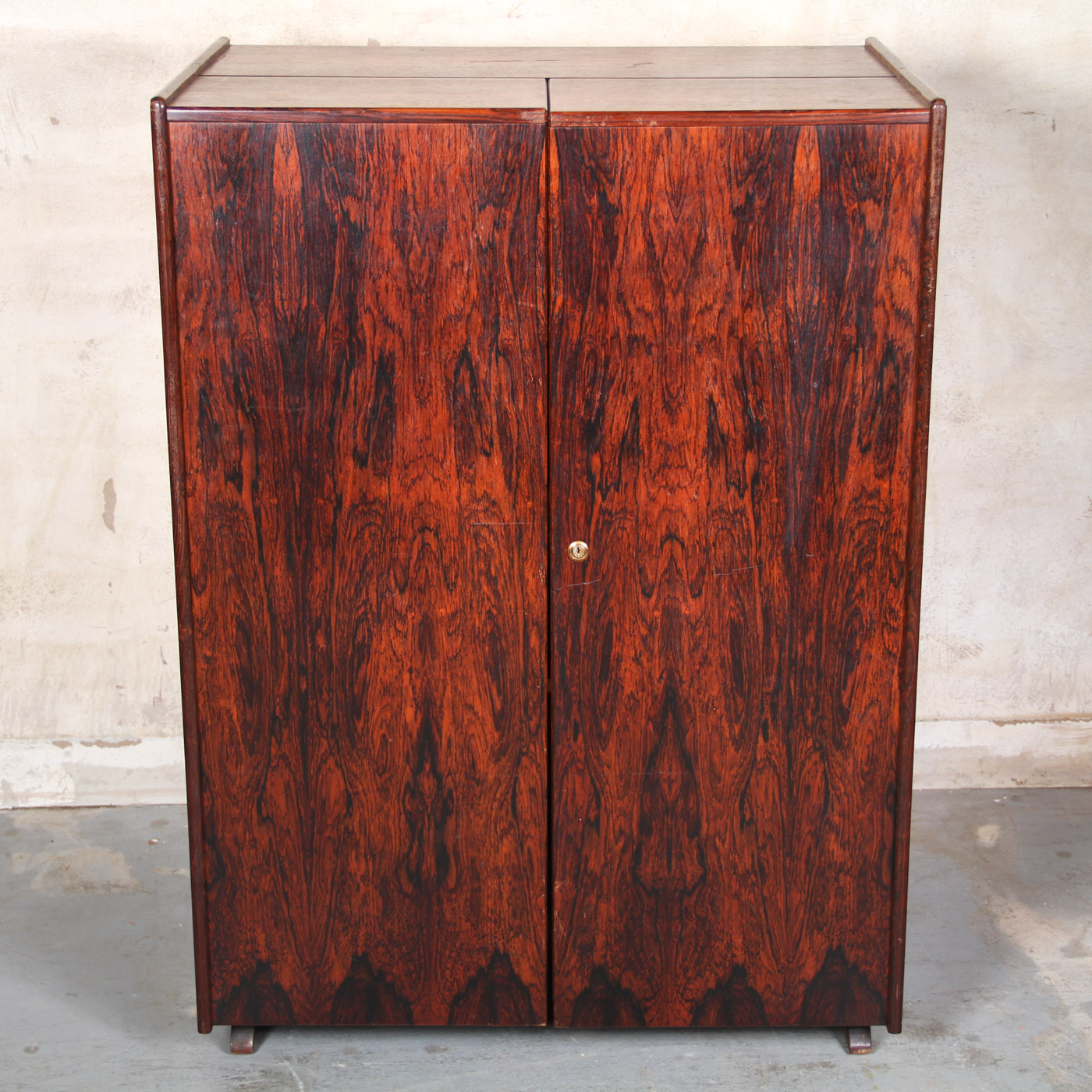 Mummenthaler & Meier Rosewood "Magic Box" Folding Desk Cabinet