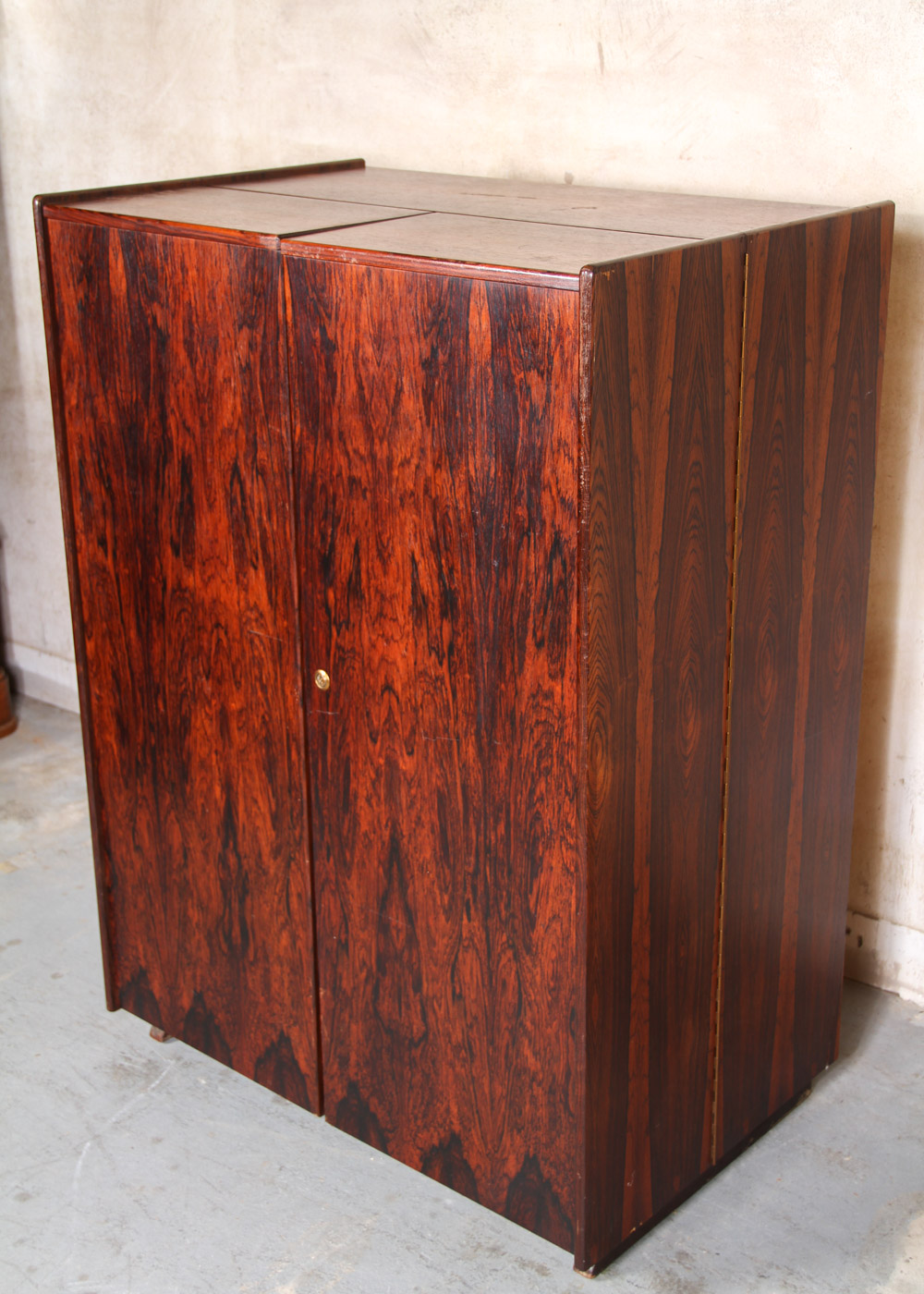 Mummenthaler & Meier Rosewood "Magic Box" Folding Desk Cabinet