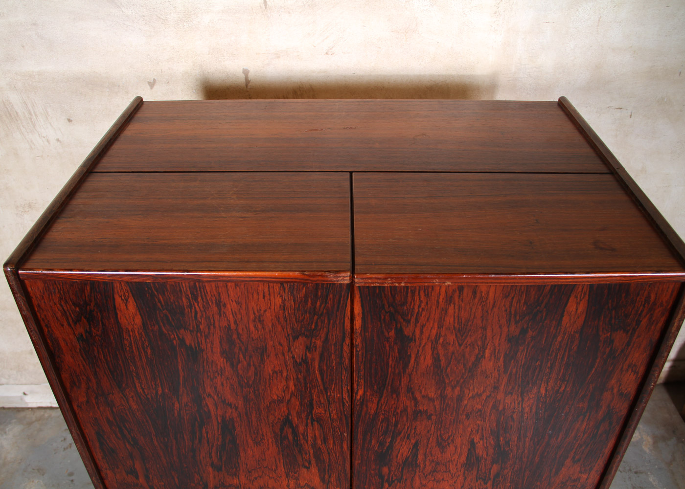 Mummenthaler & Meier Rosewood "Magic Box" Folding Desk Cabinet