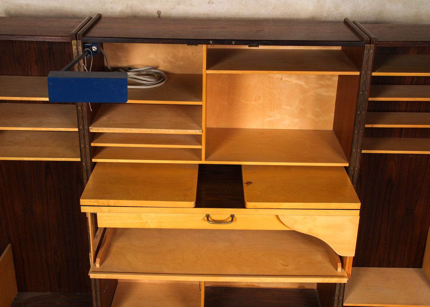 Mummenthaler & Meier Rosewood "Magic Box" Folding Desk Cabinet