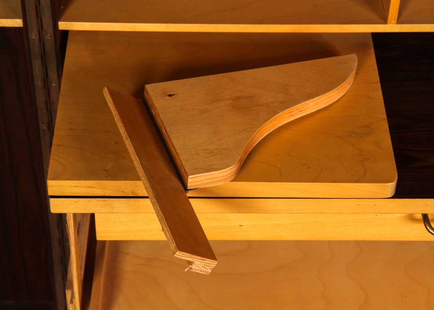 Mummenthaler & Meier Rosewood "Magic Box" Folding Desk Cabinet