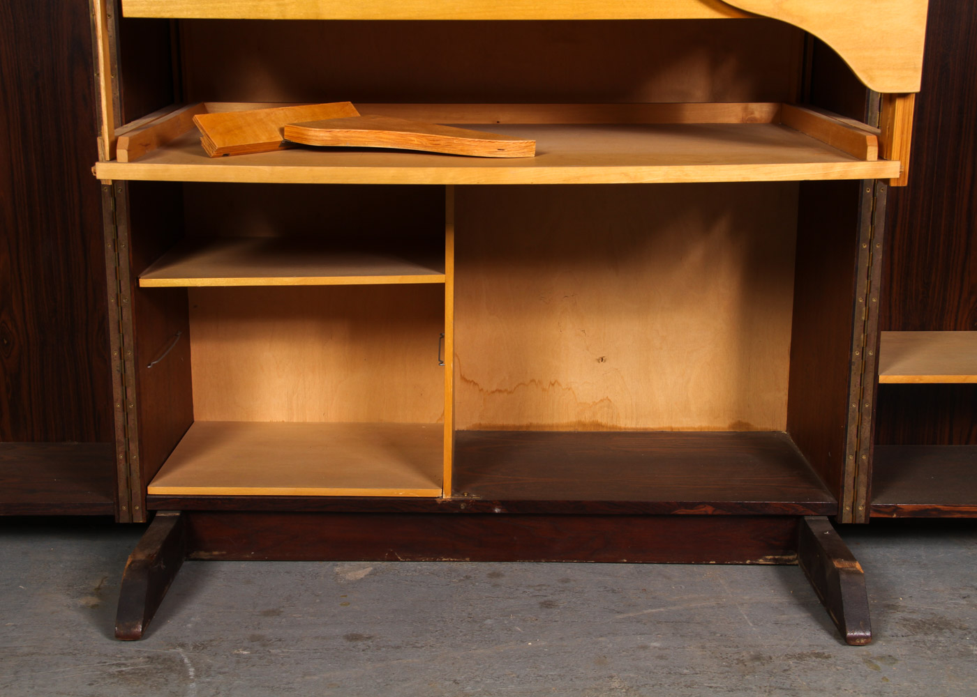 Mummenthaler & Meier Rosewood "Magic Box" Folding Desk Cabinet