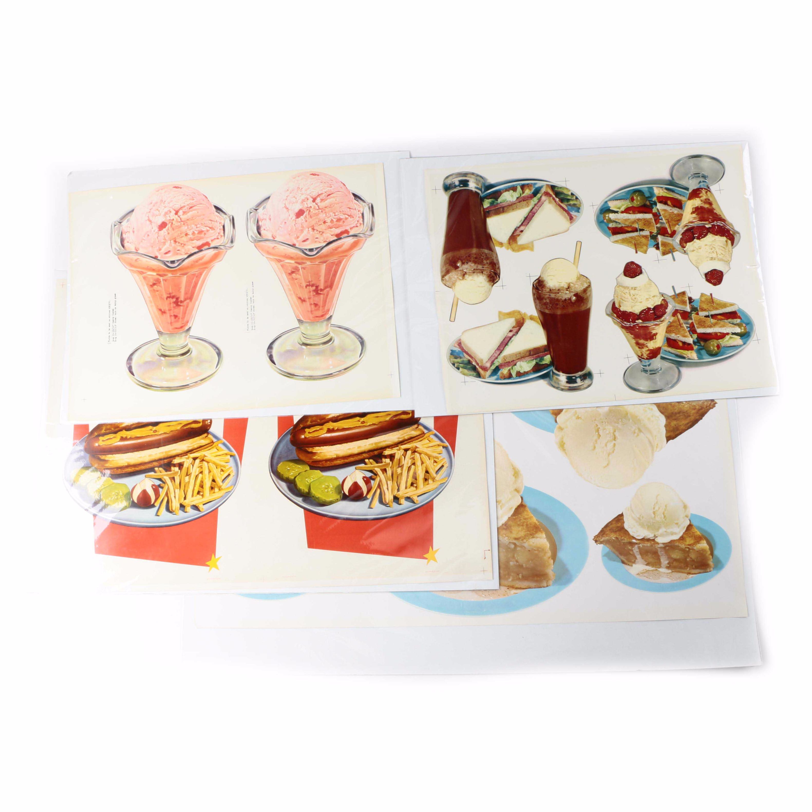 Offset Lithographs of Food