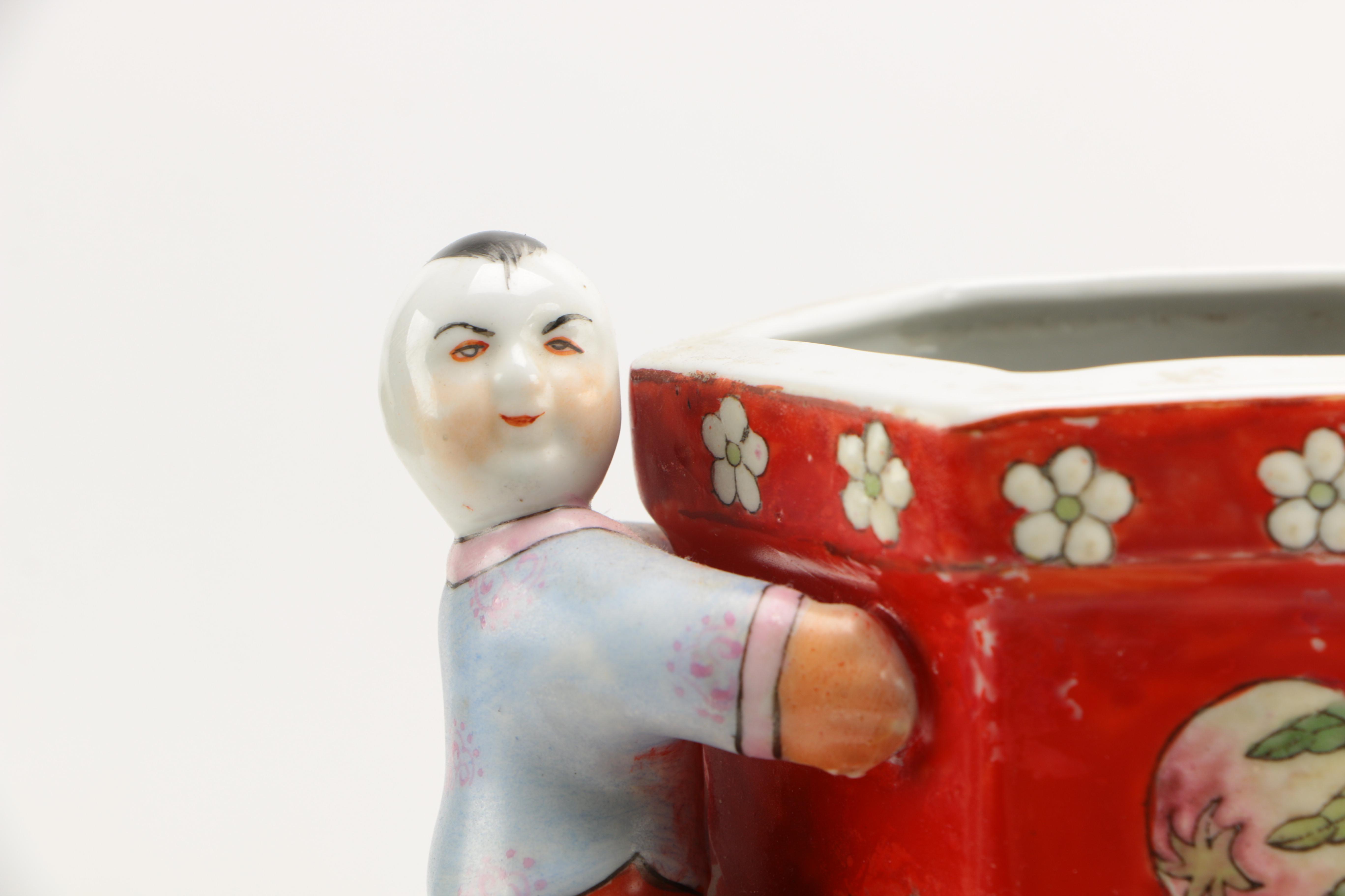 Maitland Smith Hand Made Red Ceramic Vase